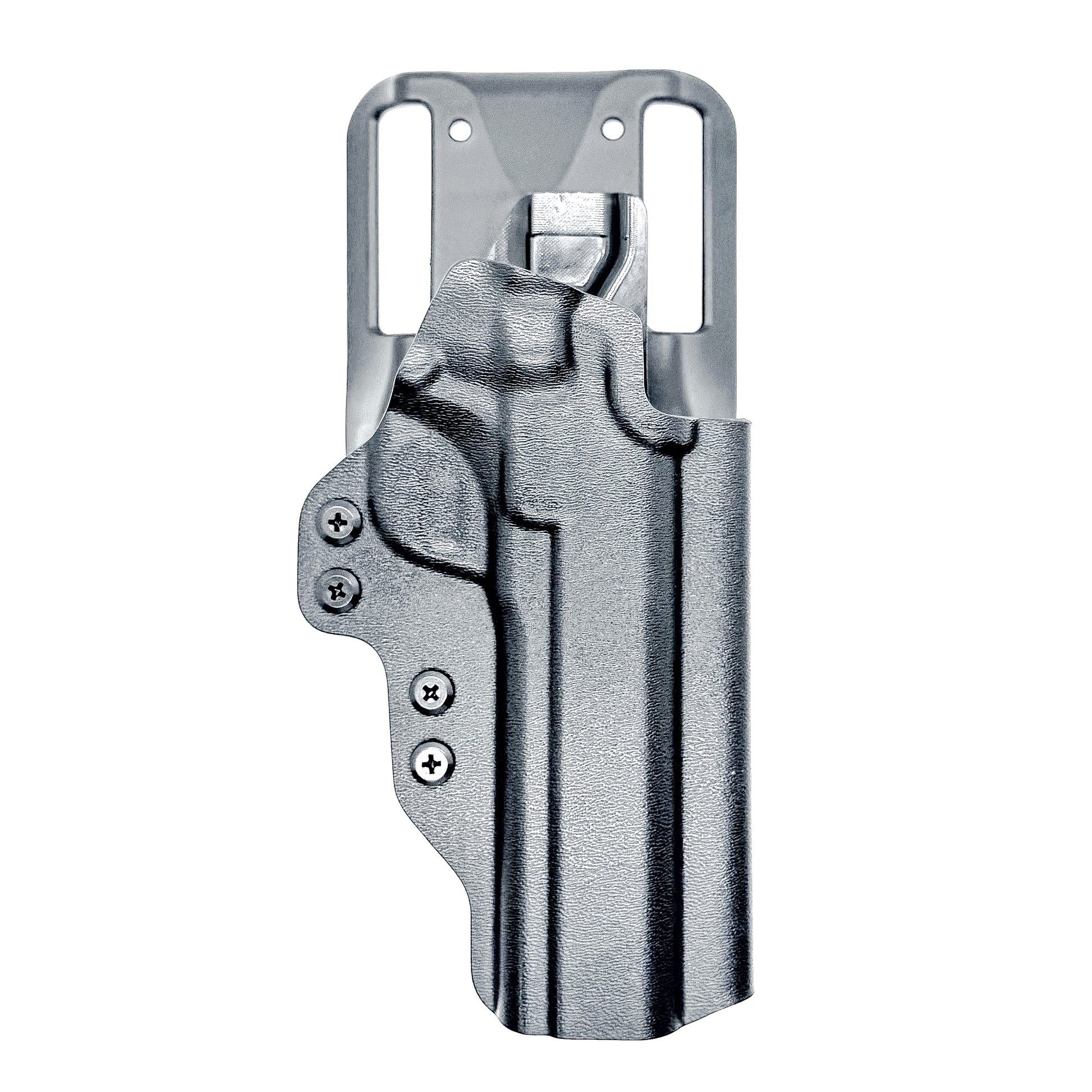 G.I. 1911 Duty & Competition OWB holster fits 5" Ruger, Kimber, S&W, Rock Island. .093" thermoplastic, adjustable retention, hanger compatible, Made in USA.