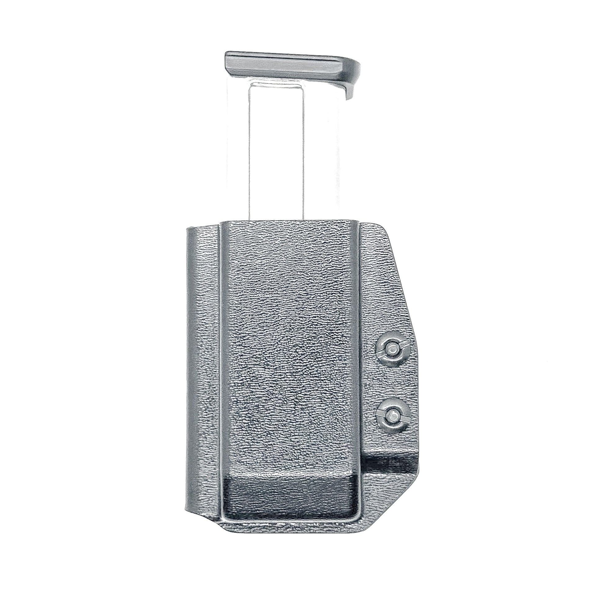 Black Kydex IWB AIWB appendix inside waistband magazine pouch carrier or holster for the 2011 mags from Four Brothers 4BROS Holsters.