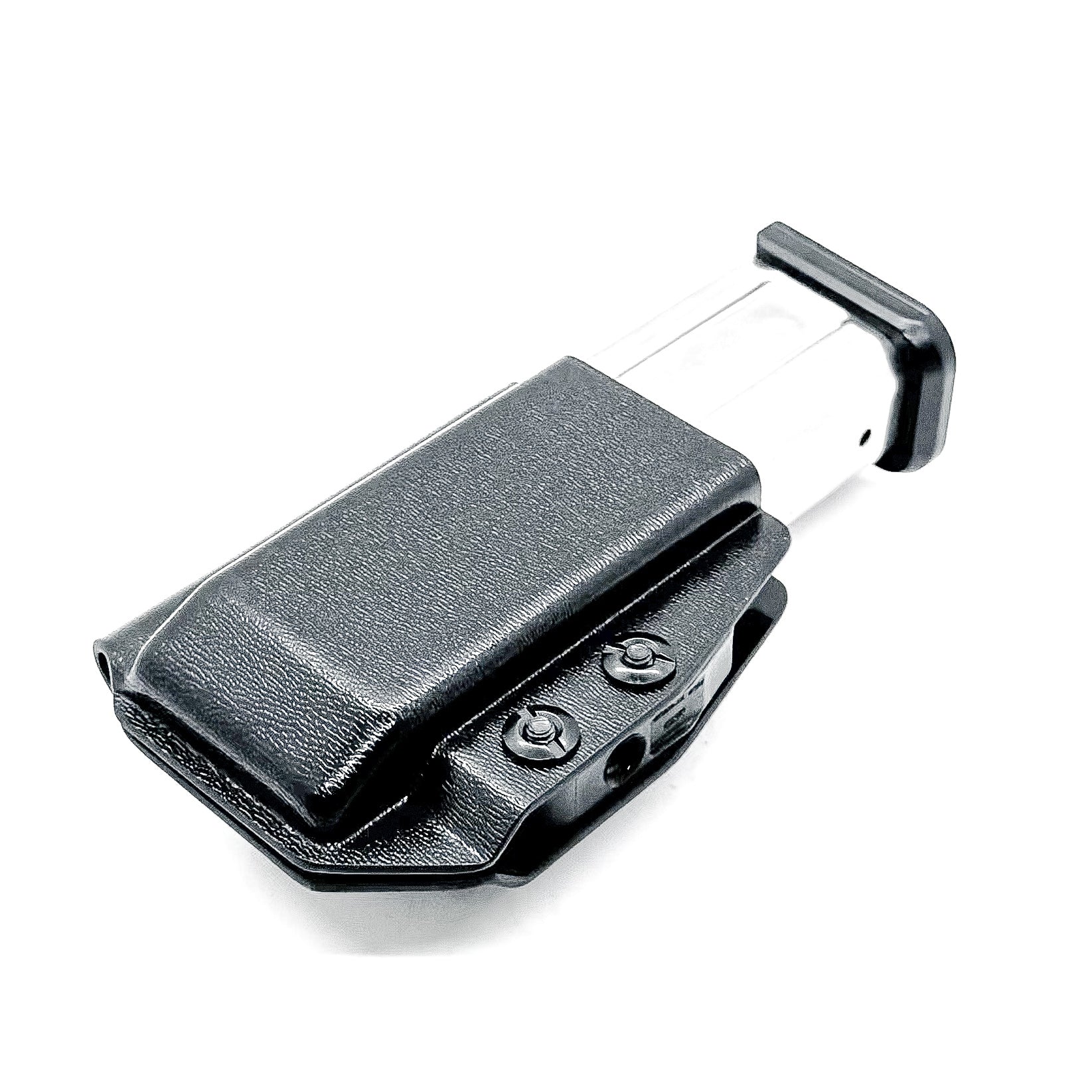 Black Kydex IWB AIWB appendix inside waistband magazine pouch carrier or holster for the 2011 mags from Four Brothers 4BROS Holsters.