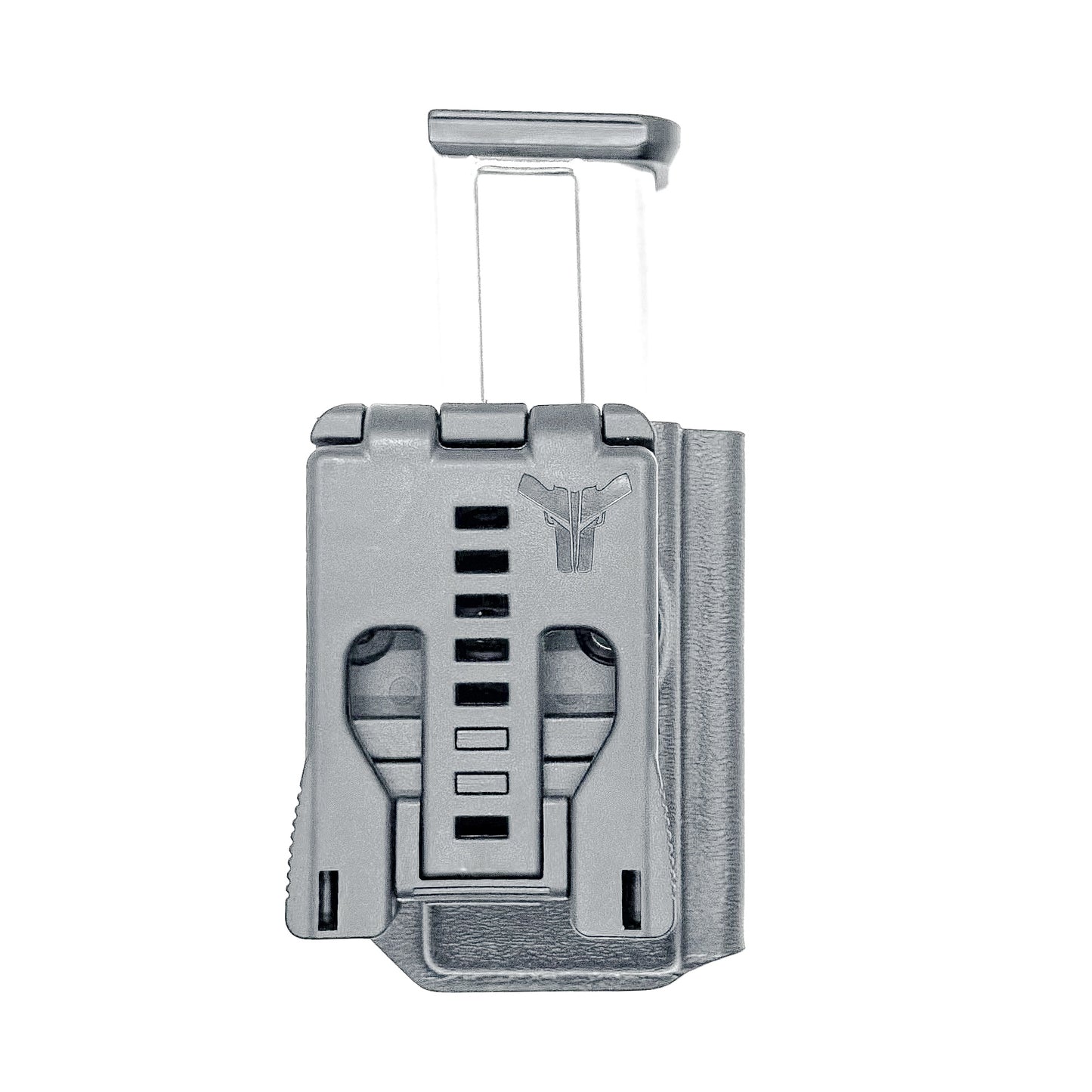 Black OWB Outside Waistband Kydex Magazine Pouch designed to fit the 2011 Magazine from Four Brothers Holsters. Proudly made in the USA.