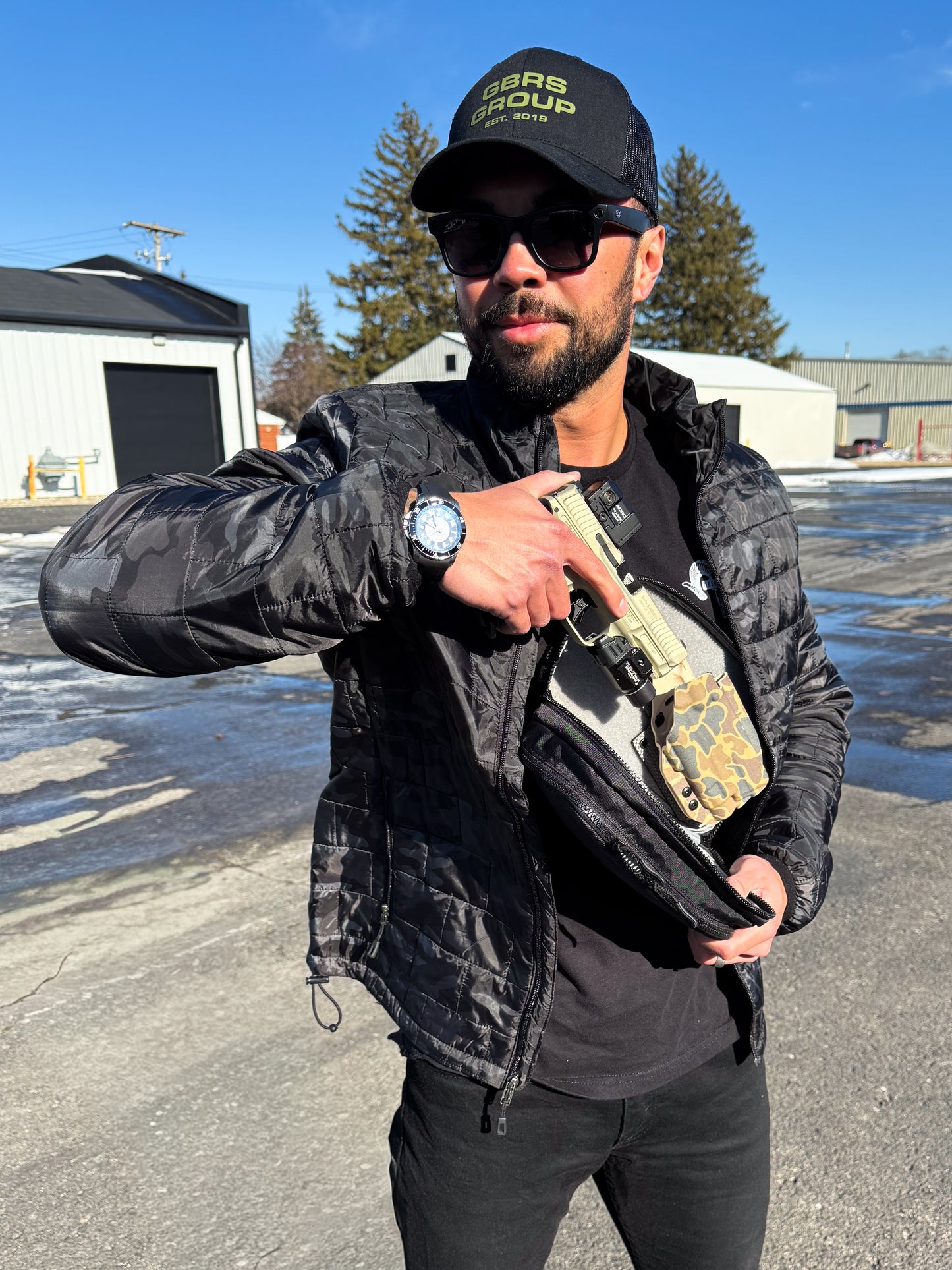 4BROS Hook & Loop Holster Mount for Backpacks & Sling Bags