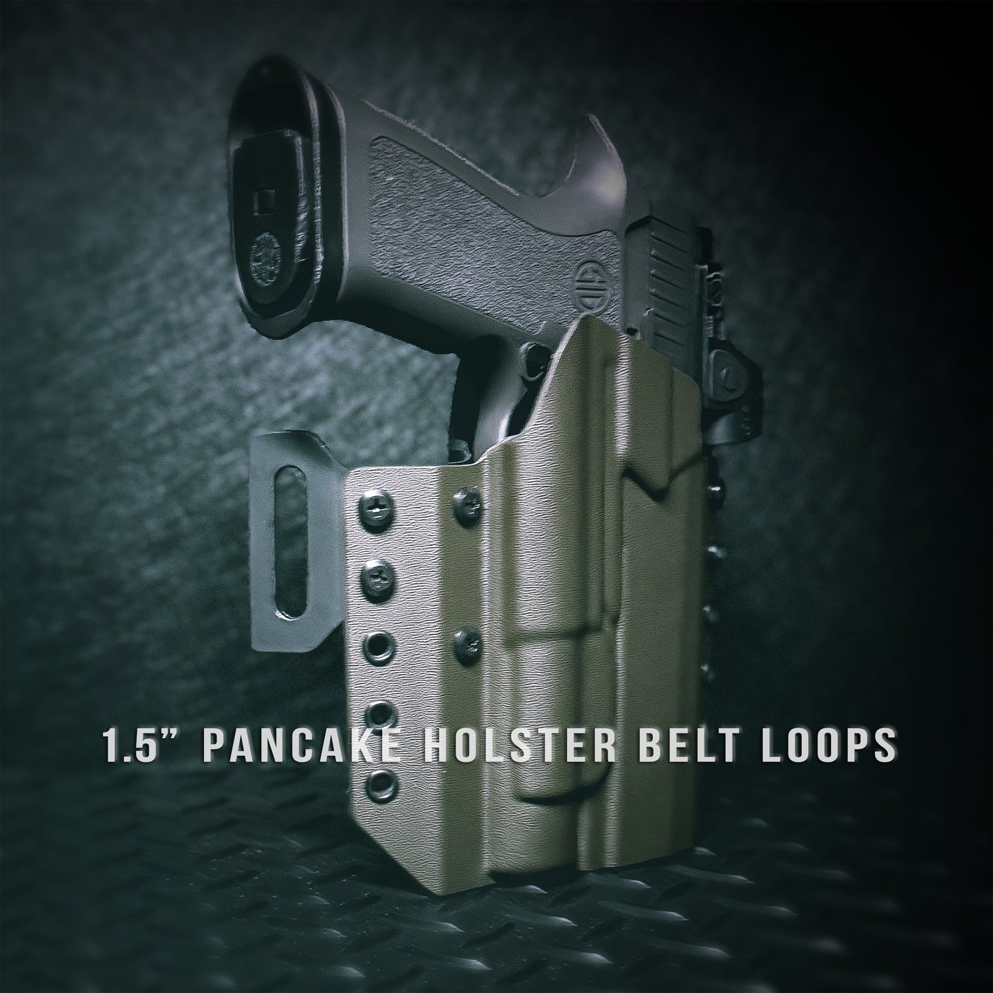 4BROS Holster with 1.5" Pancake Holster belt loops