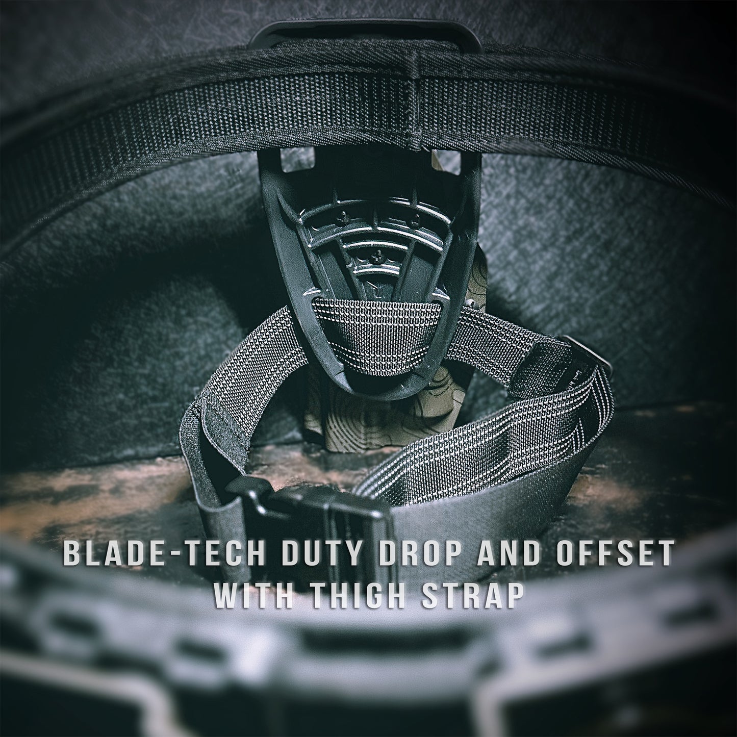 4BROS Holster with Blade-Tech Duty Drop and Thigh Strap