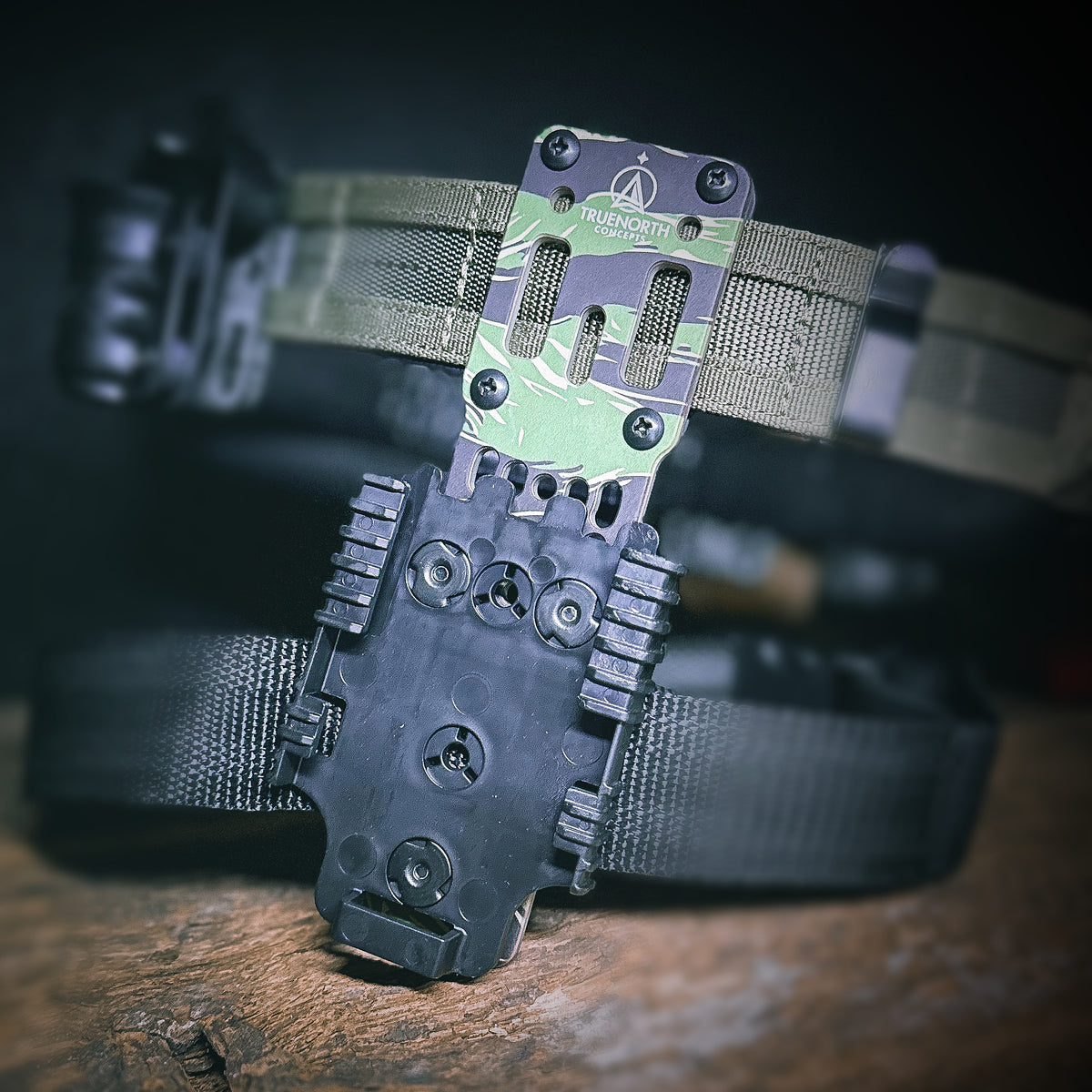 4BROS QLS Receiver on a True North MHA in Tiger Stripe