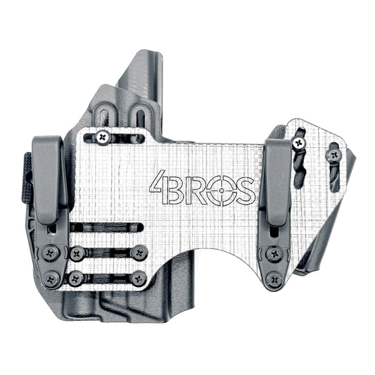 The 4Bros Holsters Smith & Wesson Dadbod Appendix Rig offers comfort, secure retention, and better concealment for bigger guys who carry pistols appendix. Made in the USA