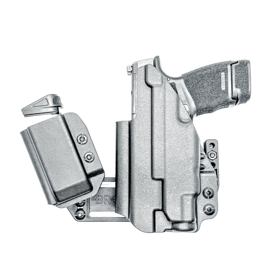 4BROS Springfield Armory Hellcat RaceCar Appendix Rig combines comfortable Inside Waistband carry with an adjustable IWB appendix holster design