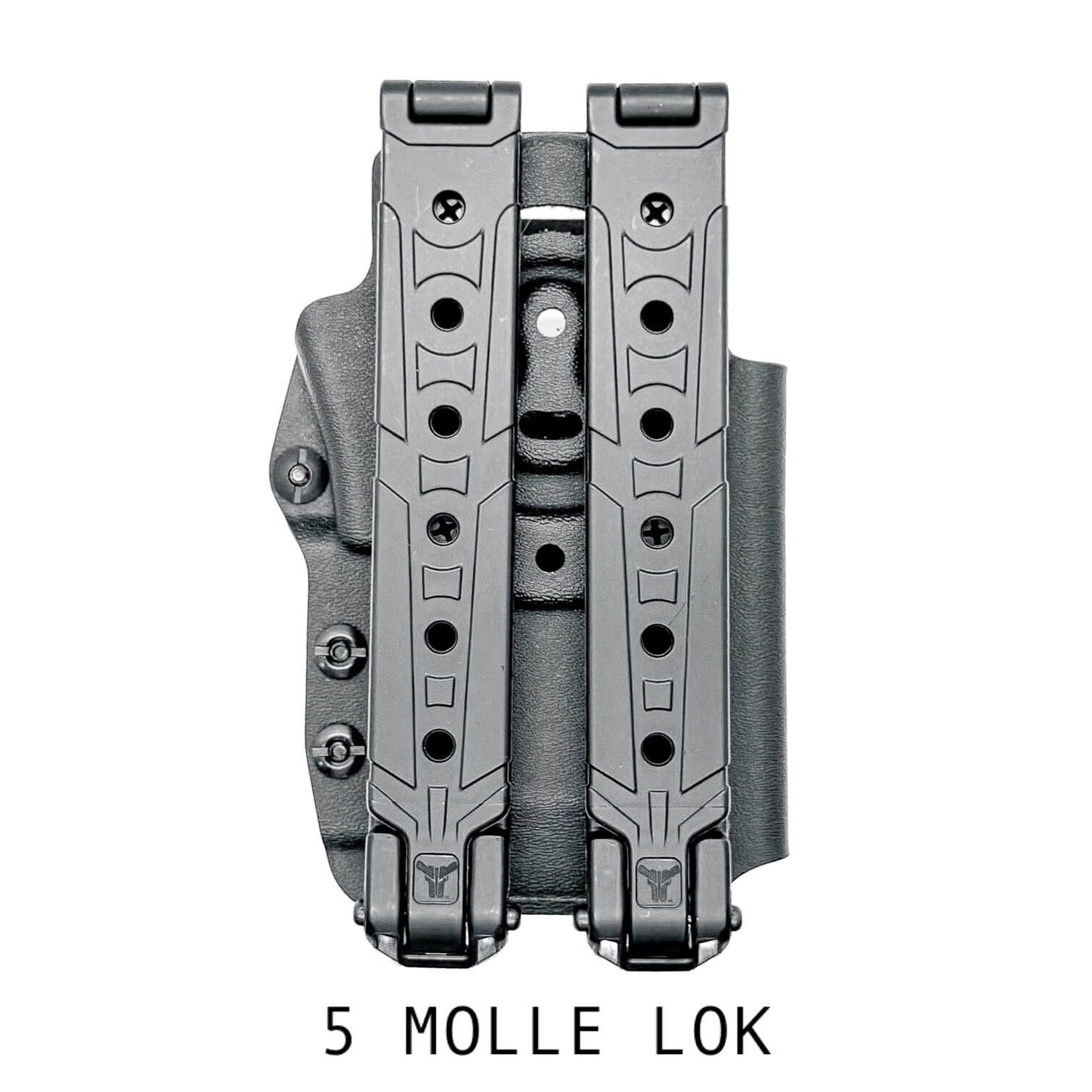 Outside Waistband & Molle Mount Kydex holster carrier for the Motorola APX N70 Single-band P25 Smart Radio from Four Brothers Holsters. 4BROS, Made in the USA.