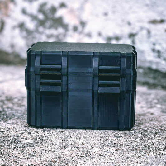 For the best 3D printed Rugged Battery Box designed to fit AAA, AA, CR123, 18650, CR1632, and CR2032 batteries, shop Four Brothers 4BROS Holsters. US Made.