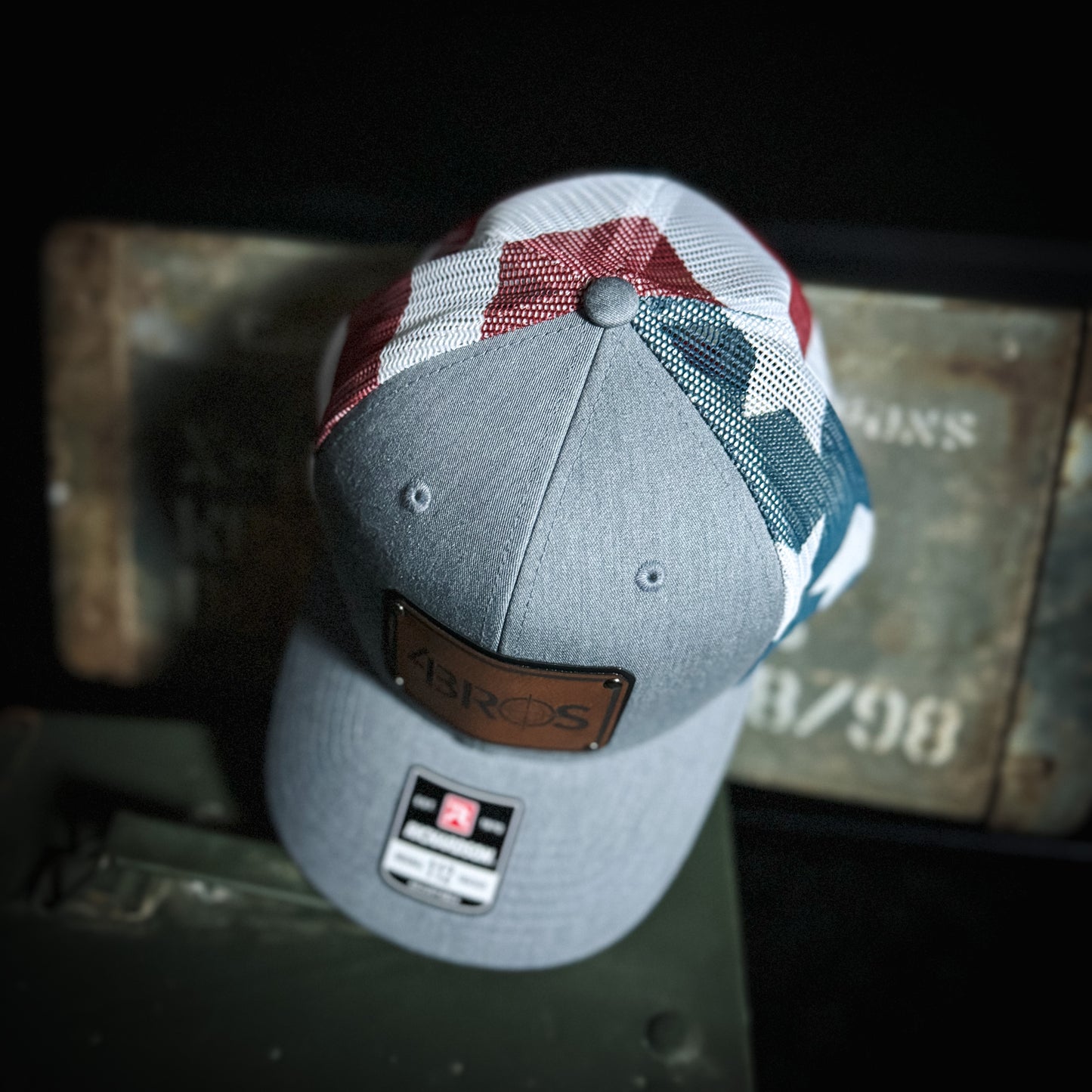 The 4Bros Proud Patriot Trucker is our take on what a true American should wear! It is intended to be your everyday hat, just like our holsters. Take it with you everywhere. The more wear it has and the dirtier it gets, the better it looks. 4Bros Laser Engraved Leather Logo, Comfort fit, and Snapback closure.