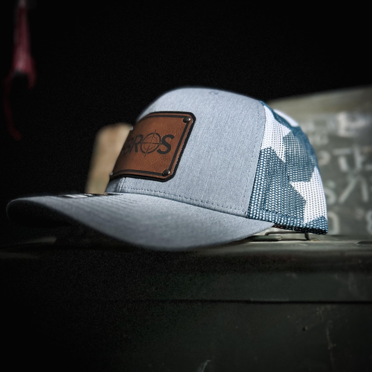The 4Bros Proud Patriot Trucker is our take on what a true American should wear! It is intended to be your everyday hat, just like our holsters. Take it with you everywhere. The more wear it has and the dirtier it gets, the better it looks. 4Bros Laser Engraved Leather Logo, Comfort fit, and Snapback closure.