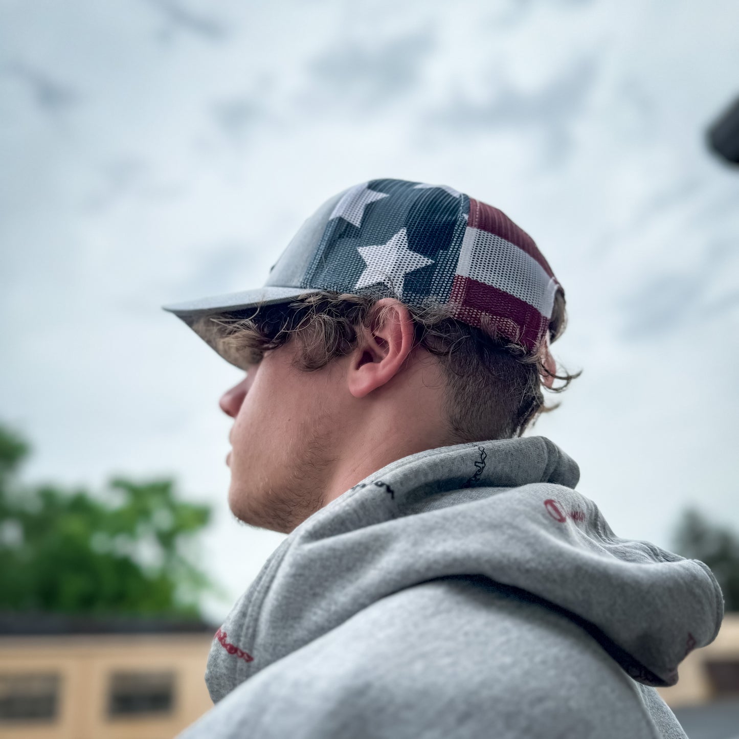 The 4Bros Proud Patriot Trucker is our take on what a true American should wear! It is intended to be your everyday hat, just like our holsters. Take it with you everywhere. The more wear it has and the dirtier it gets, the better it looks. 4Bros Laser Engraved Leather Logo, Comfort fit, and Snapback closure.