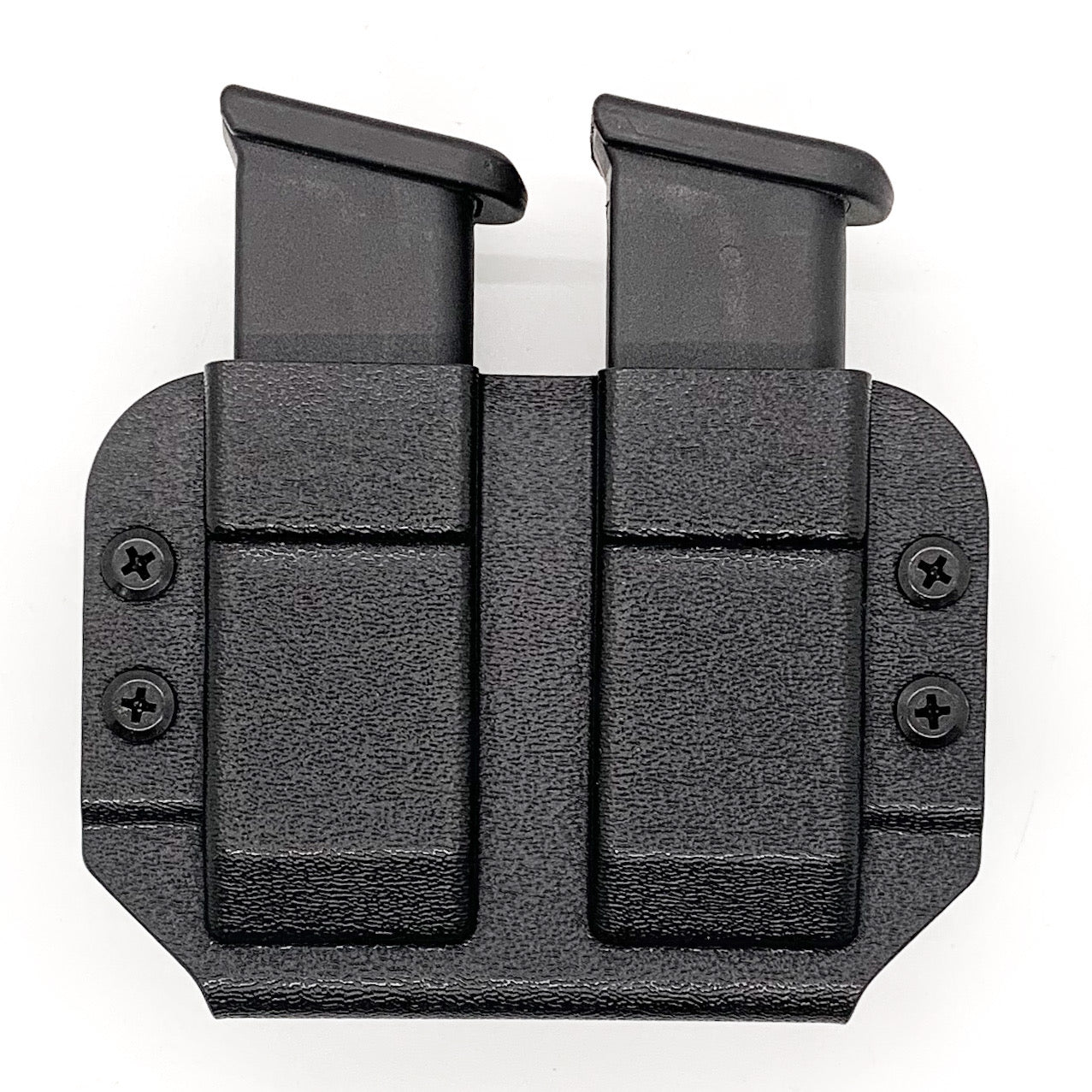 For the best Dual Magazine Pouch for Sig Sauer, Walther, Glock, S&W, and other double-stack 9mm and 40 S&W pistol magazines shop Four Brothers 4BROS Holsters.