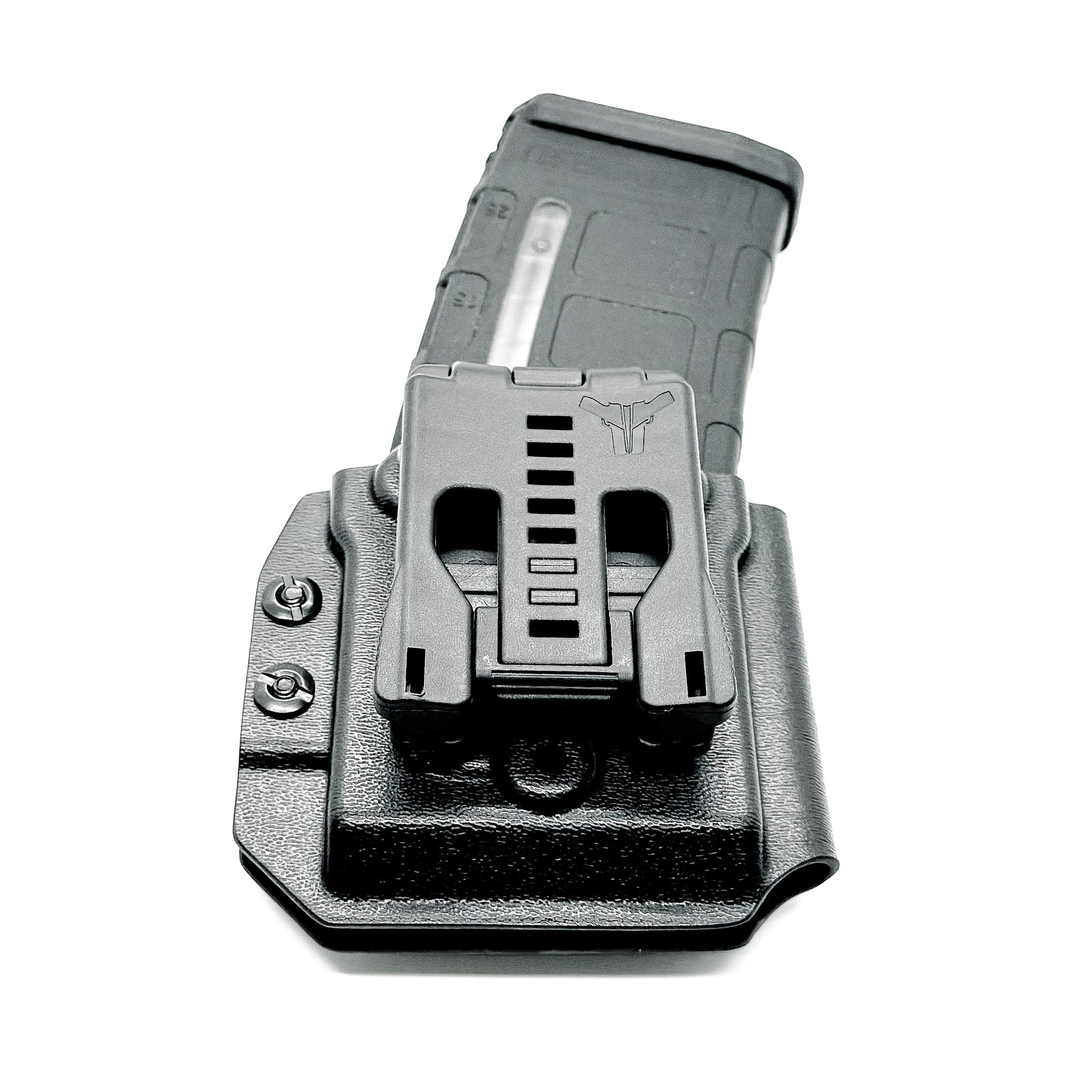 For the Best OWB Outside Waistband AR-15 Magazine Carrier for range and duty purposes, shop Four Brothers Holsters. 4Bros Magazine pouches are Made in the USA!