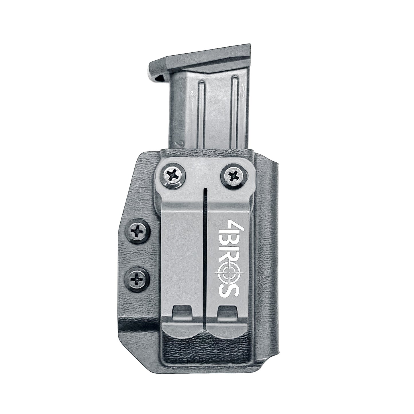 Black Inside Waistband IWB AIWB Arex Delta 9mm magazine carrier or holster from Four Brothers 4Bros Holsters. Made in the USA