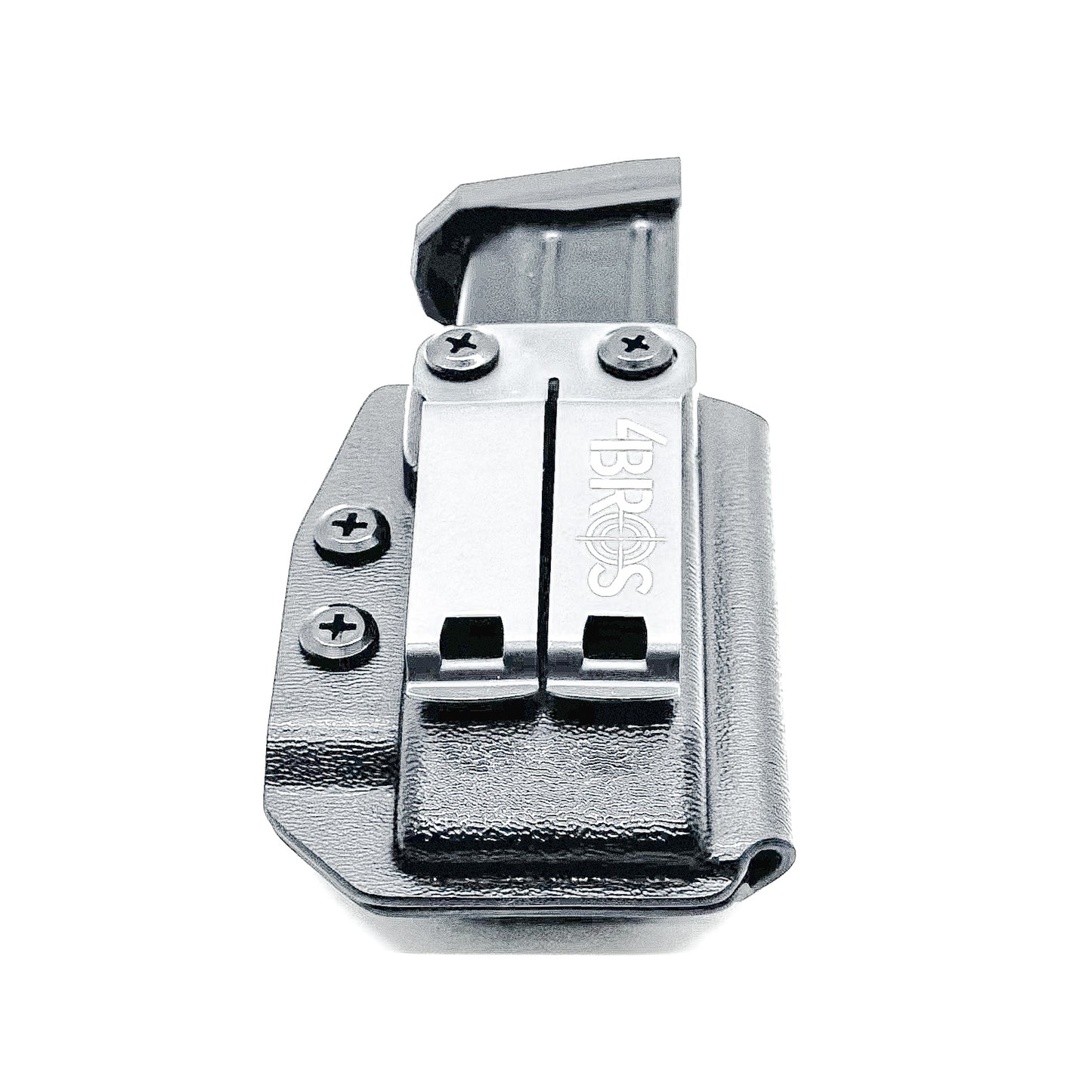 Black Inside Waistband IWB AIWB Arex Delta 9mm magazine carrier or holster from Four Brothers 4Bros Holsters. Made in the USA