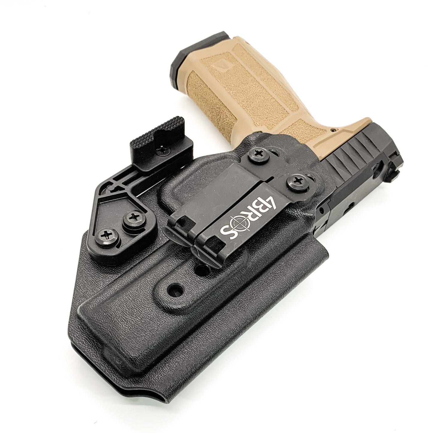 For the best IWB Kydex Inside Waistband Holster for the Arex Delta L, Delta M, and Delta X pistols shop Four Brothers 4BROS holsters. Proudly made in the USA.