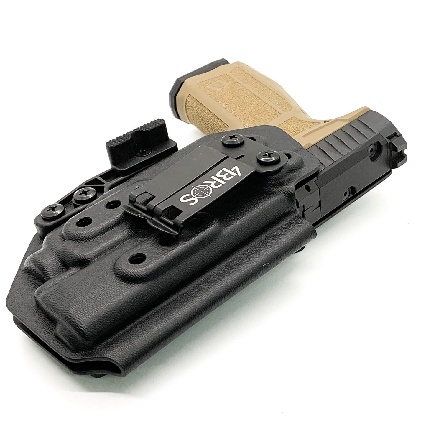For the best IWB Kydex Inside Waistband Holster for the Arex Delta L, M, and X pistol & Streamlight TLR-7X or TLR-7 A shop Four Brothers 4BROS Holsters.