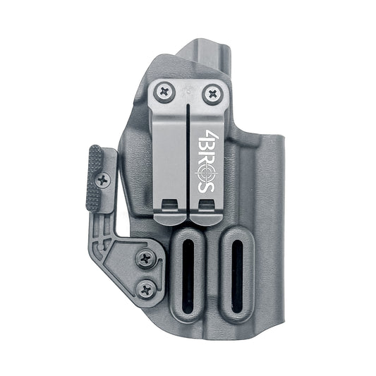 Black Beretta 80X Cheetah inside waistband holster with adjustable retention, red dot clearance, and Modwing compatibility.