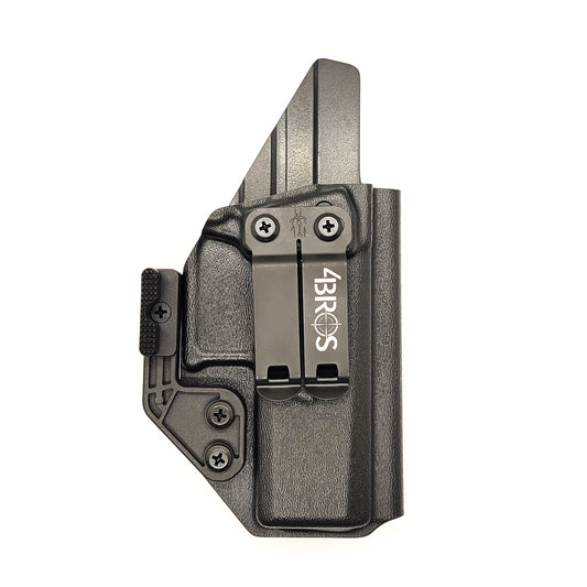 For the best, Inside Waistband IWB Holster for the CZ P-10, shop Four Brothers 4BROS Holsters. Adjustable retention and cant.  Proudly made in the USA