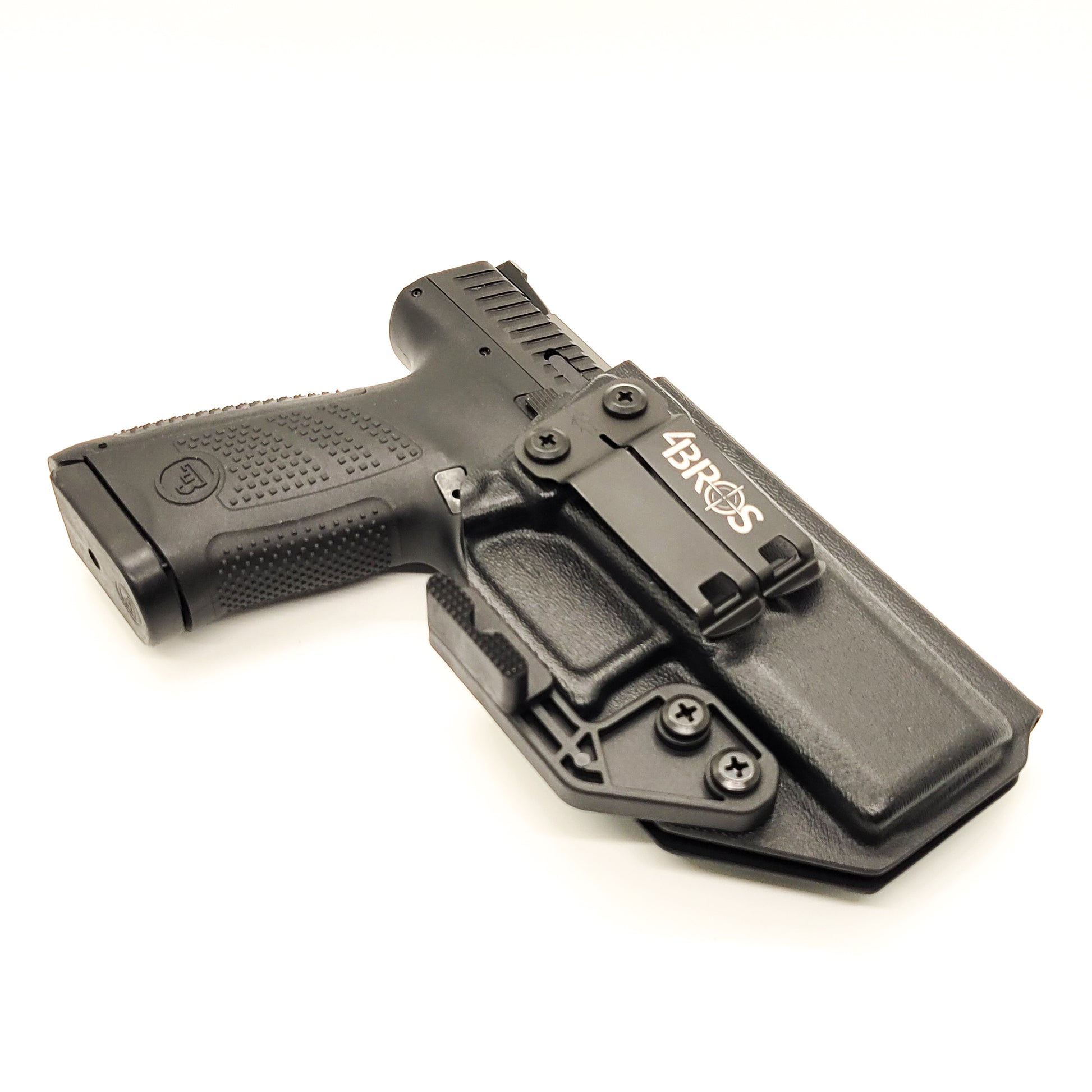 For the best, Inside Waistband IWB Holster for the CZ P-10, shop Four Brothers 4BROS Holsters. Adjustable retention and cant.  Proudly made in the USA