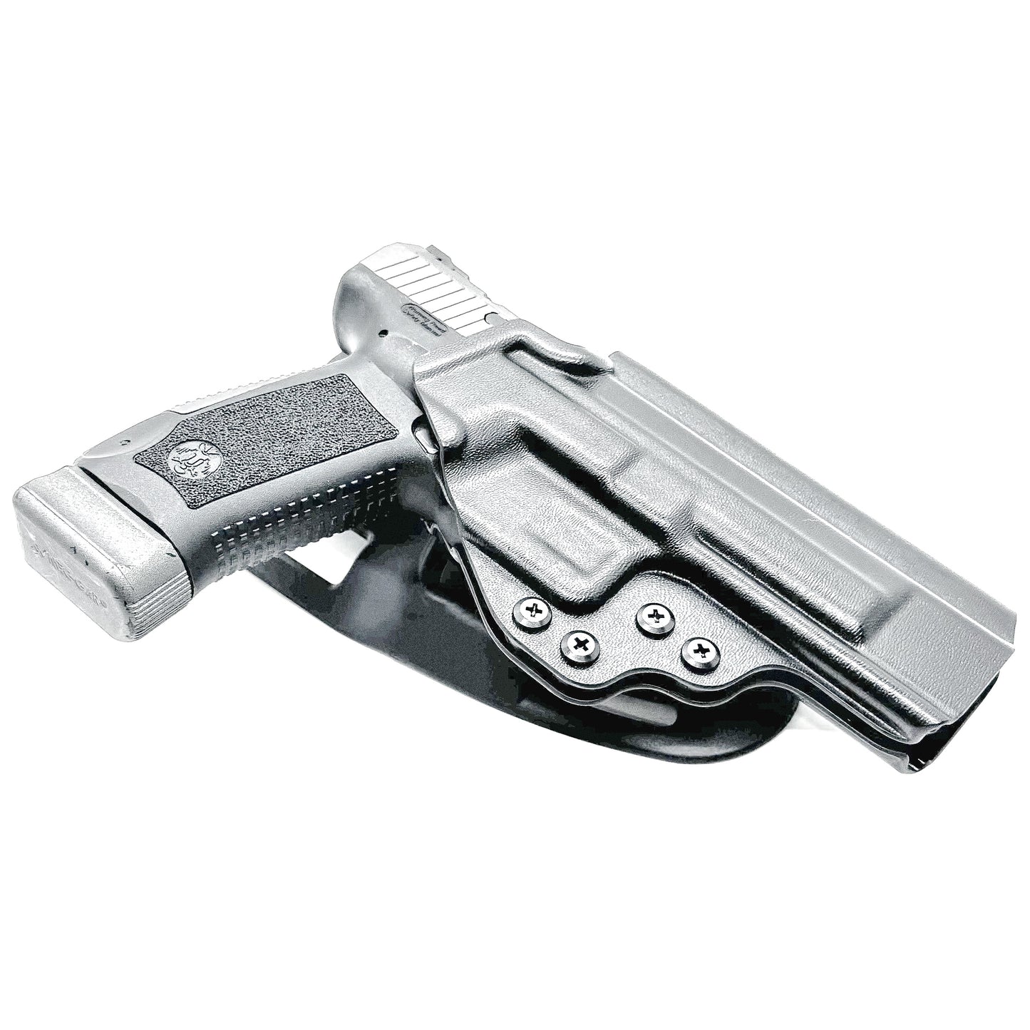 Black Competition holster with a Duty Drop for the Canik TP9SFX.
