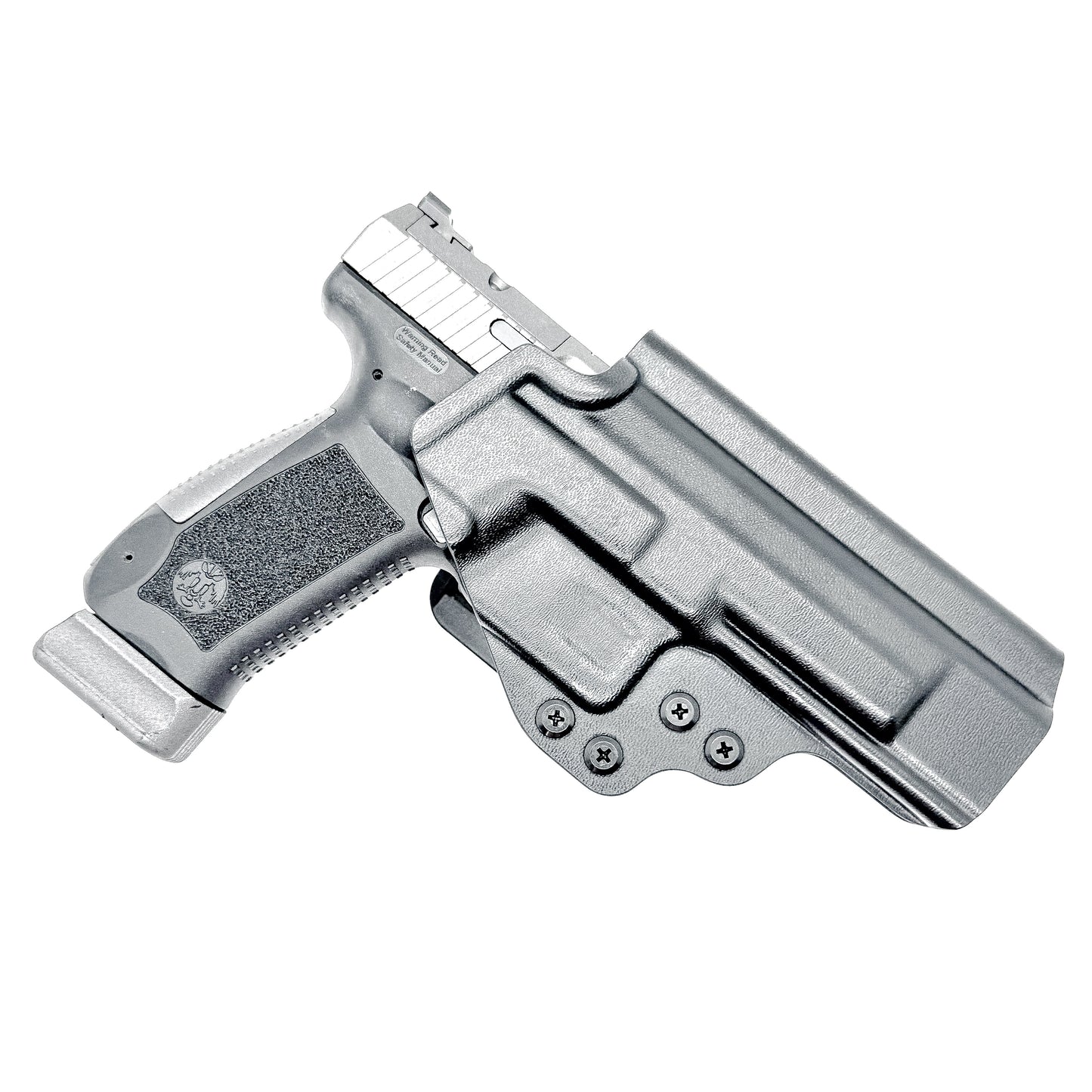 Outside Waistband holster for the Canik TP9SF in Black with a 4BROS 1.5" Slide.