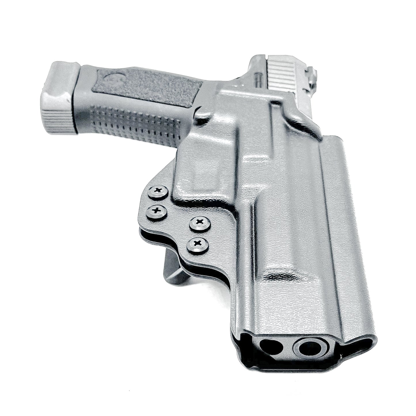Outside Waistband holster for the Canik TP9SF in Black with a 4BROS 1.5" Slide.