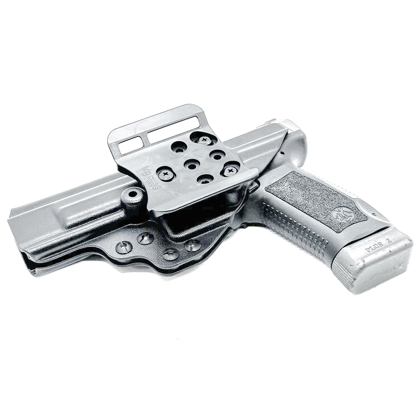 Outside Waistband holster for the Canik TP9SF in Black with a 4BROS 1.5" Slide.