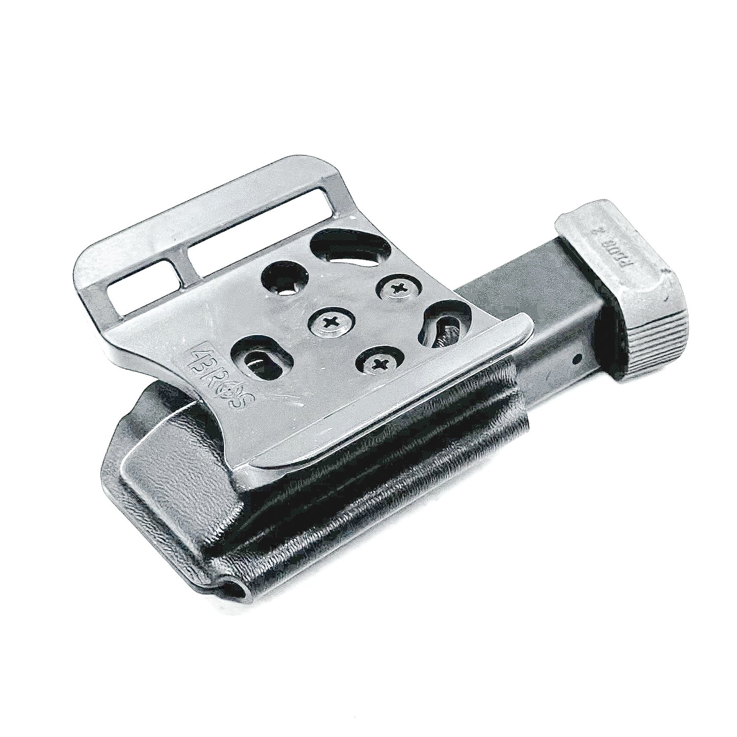 Black Outside Waistband magazine carrier for the Canik TP9 9mm magazines from Four Brothers Holsters.