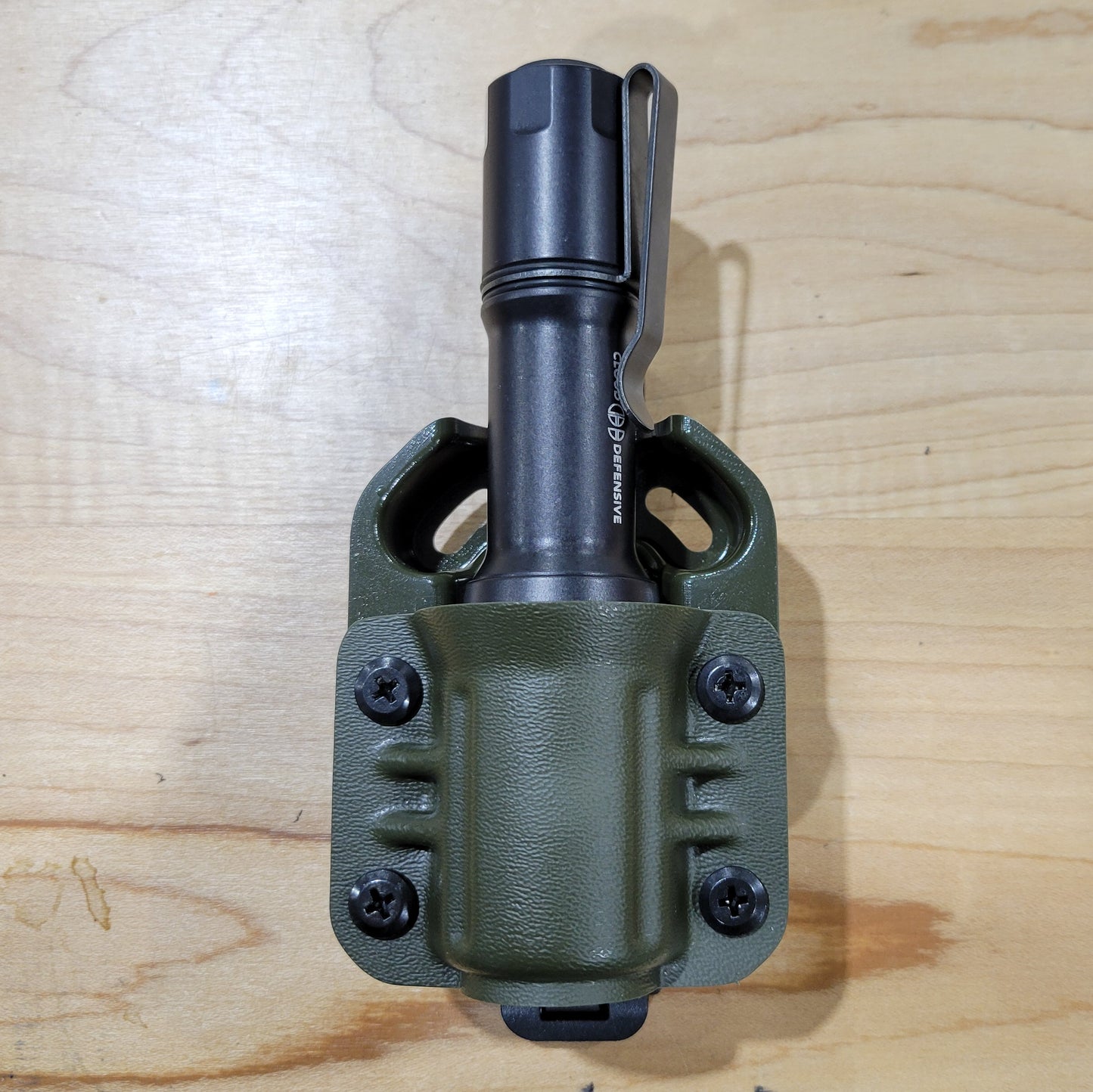 For the best Kydex Outside Waistband and Molle Compatible carrier designed exclusively for the Cloud Defensive MCH Duty light, shop Four Brothers Holsters.