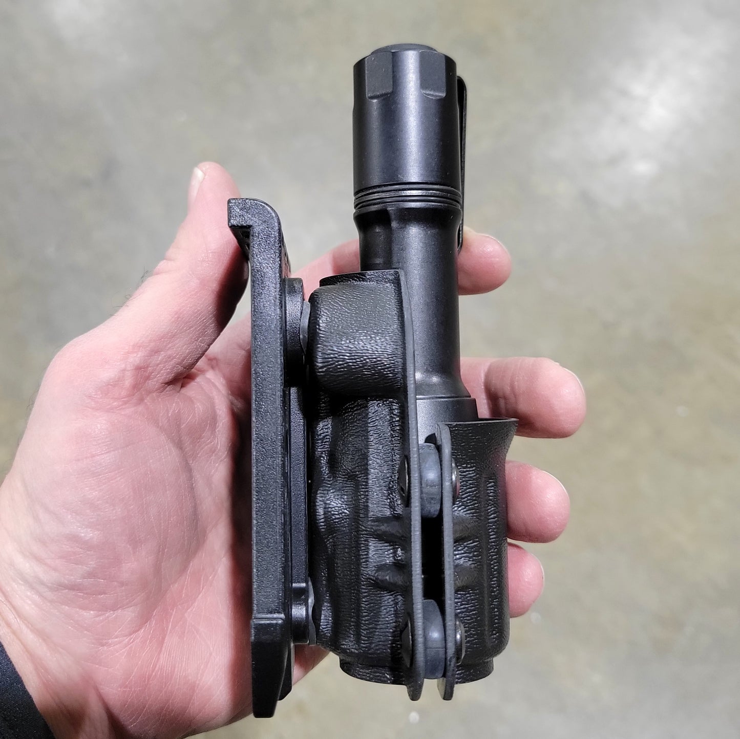 For the best Kydex Outside Waistband and Molle Compatible carrier designed exclusively for the Cloud Defensive MCH Duty light, shop Four Brothers Holsters.