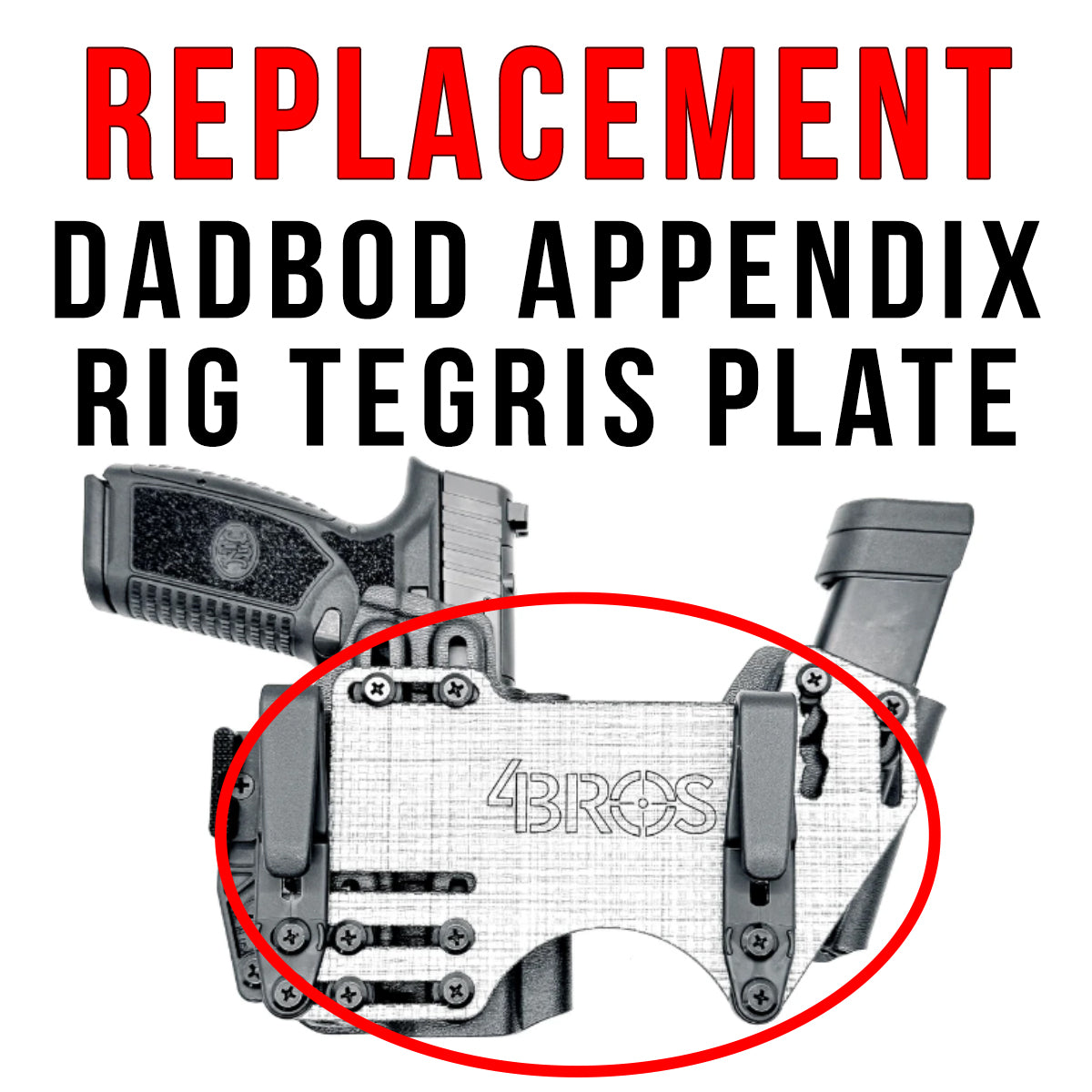 4BROS DadBod Tegris Appendix Plate