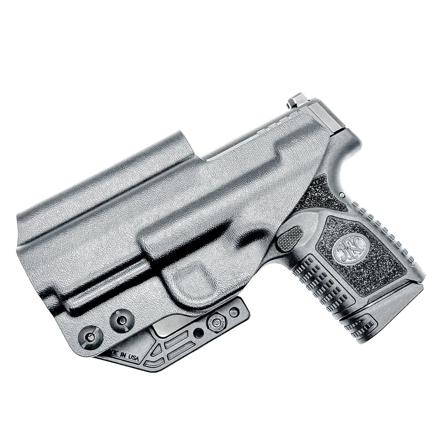 Precision-fit FN Reflex IWB holster with adjustable retention, convertible hand orientation, and durable .093" Kydex. Made in the USA