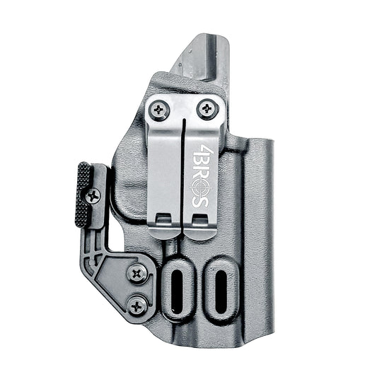 Precision-molded Inside Waistband (IWB) holster for the FN Reflex XL in Black with a Monoblock and Modwing