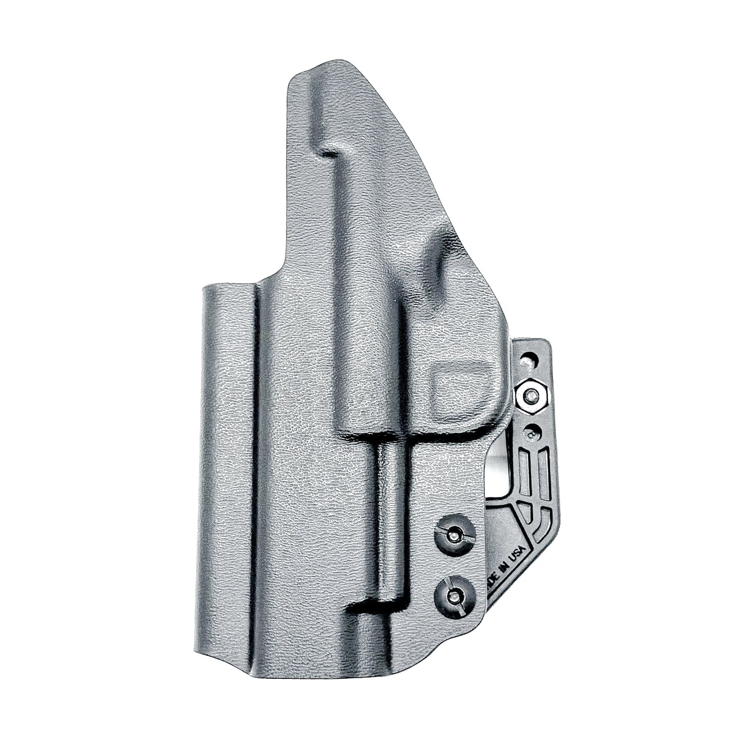 Precision-molded Inside Waistband (IWB) holster for the FN Reflex XL in Black with a Monoblock and Modwing