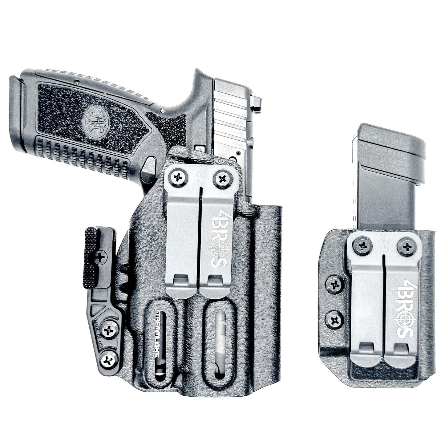 Inside Waistband IWB Holster & Magazine carrier Combo for the FN Reflex & Reflex XL MRD & Streamlight TLR-7 X Sub, or TLR-7 HL-X Sub from Four Brothers Holsters