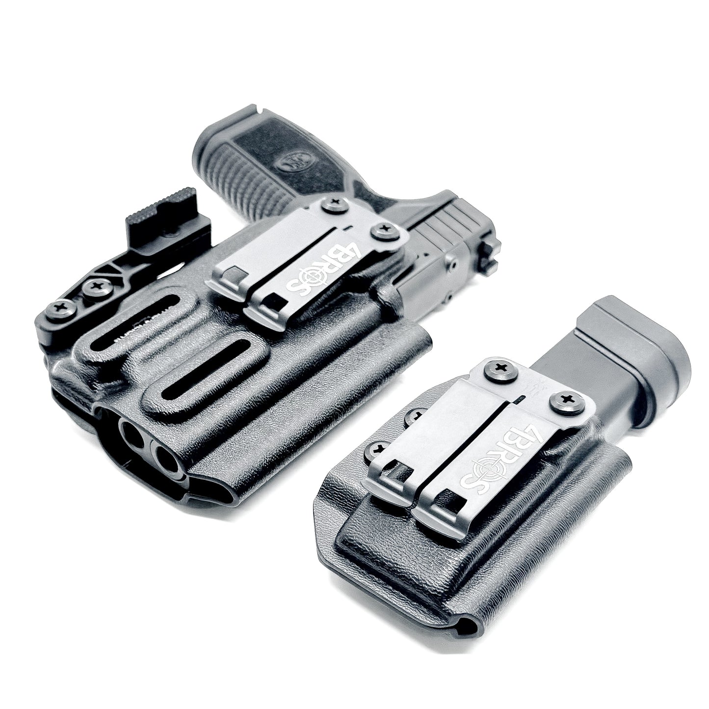 Inside Waistband IWB Holster & Magazine carrier Combo for the FN Reflex & Reflex XL MRD & Streamlight TLR-7 X Sub, or TLR-7 HL-X Sub from Four Brothers Holsters