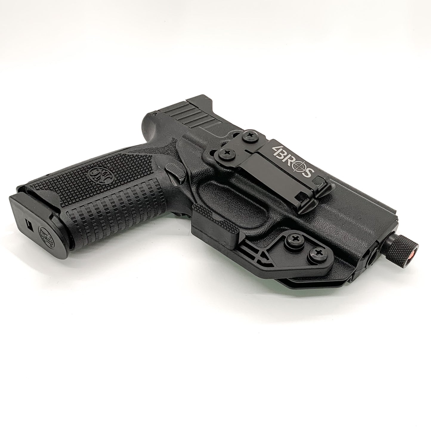 For the best IWB Kydex Inside Waistband Holster for the FN 509 Compact handgun, shop Four Brothers 4BROS Holsters. Our holsters are proudly made in the USA.