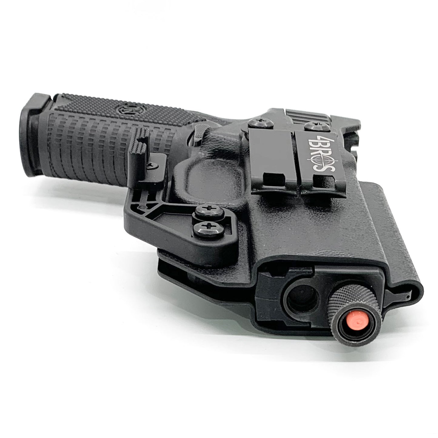 For the best IWB Kydex Inside Waistband Holster for the FN 509 Compact handgun, shop Four Brothers 4BROS Holsters. Our holsters are proudly made in the USA.