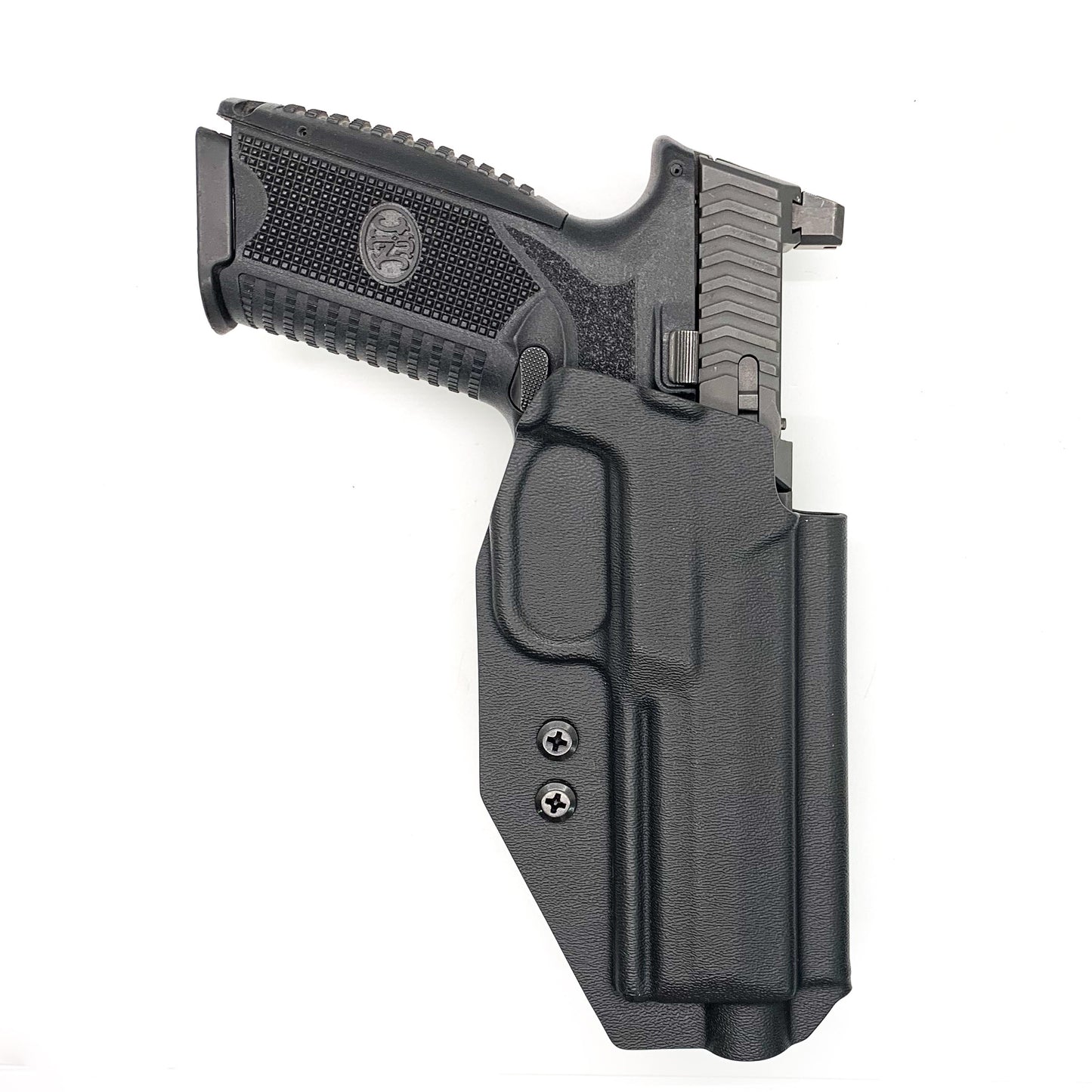 For the best Outside Waistband OWB Holster for the FN 509 standard & Tactical versions with the Apex 5.00" Slide or FN 509 LS Edge, shop Four Brothers Holsters.