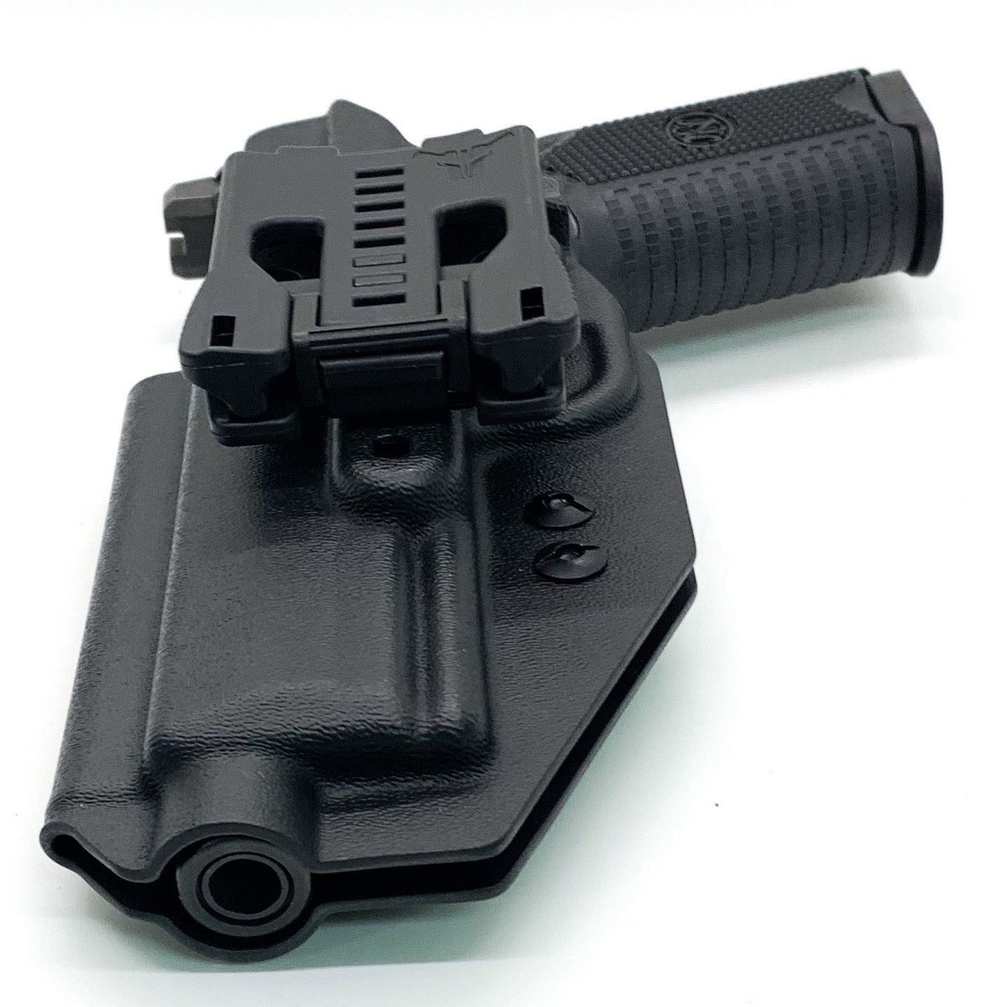 For the best Outside Waistband OWB Holster for the FN 509 standard & Tactical versions with the Apex 5.00" Slide or FN 509 LS Edge, shop Four Brothers Holsters.