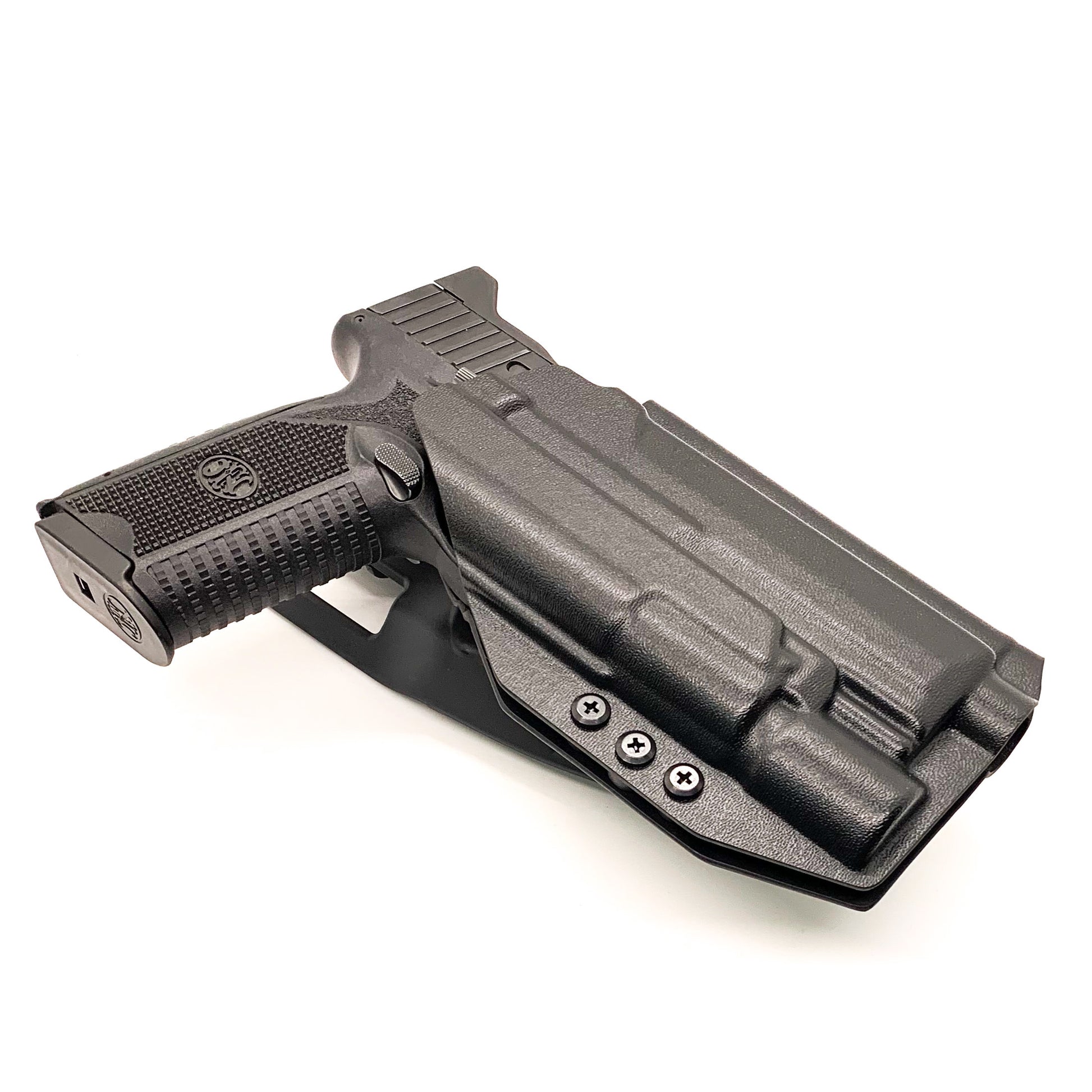 For the best OWB FN 509, 509 Tactical, or 509 LS Edge & Surefire X300U A or B light Duty & Competition Style Kydex Holster, shop Four Brothers 4BROS Holsters.