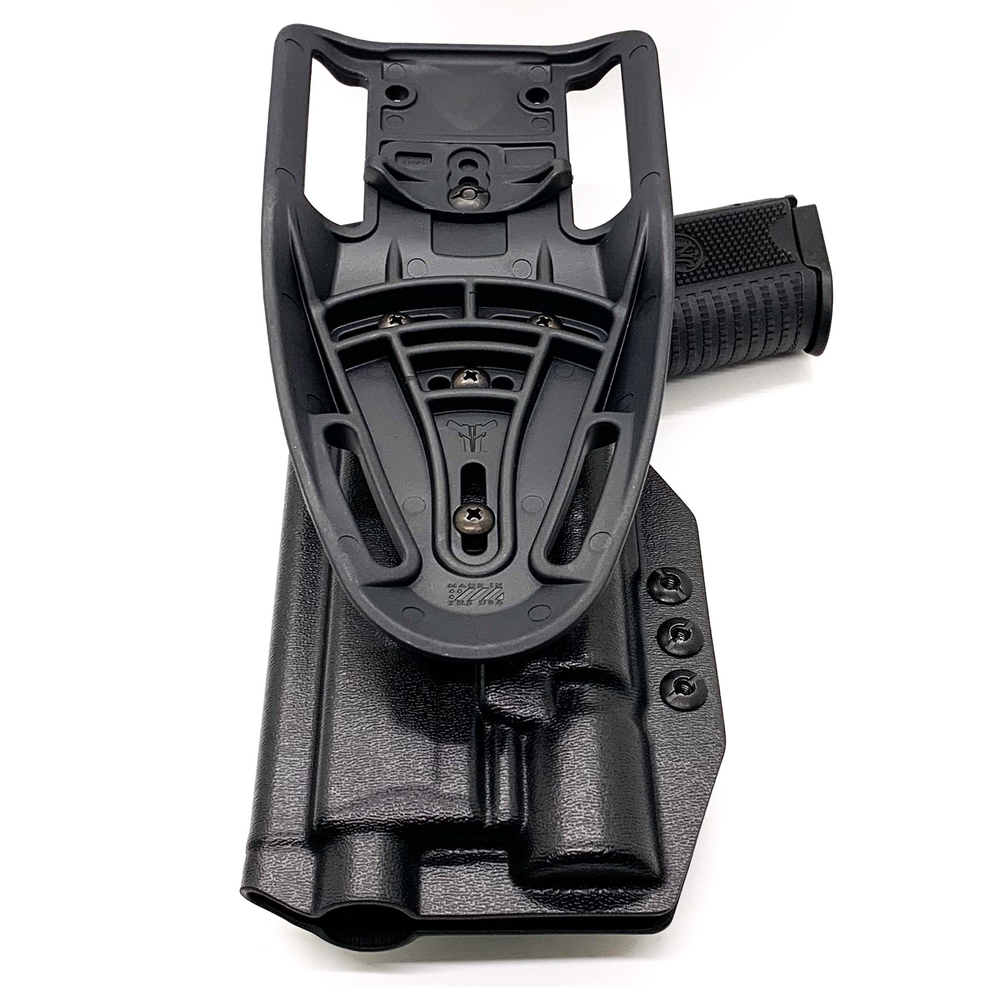 For the best OWB FN 509, 509 Tactical, or 509 LS Edge & Surefire X300U A or B light Duty & Competition Style Kydex Holster, shop Four Brothers 4BROS Holsters.