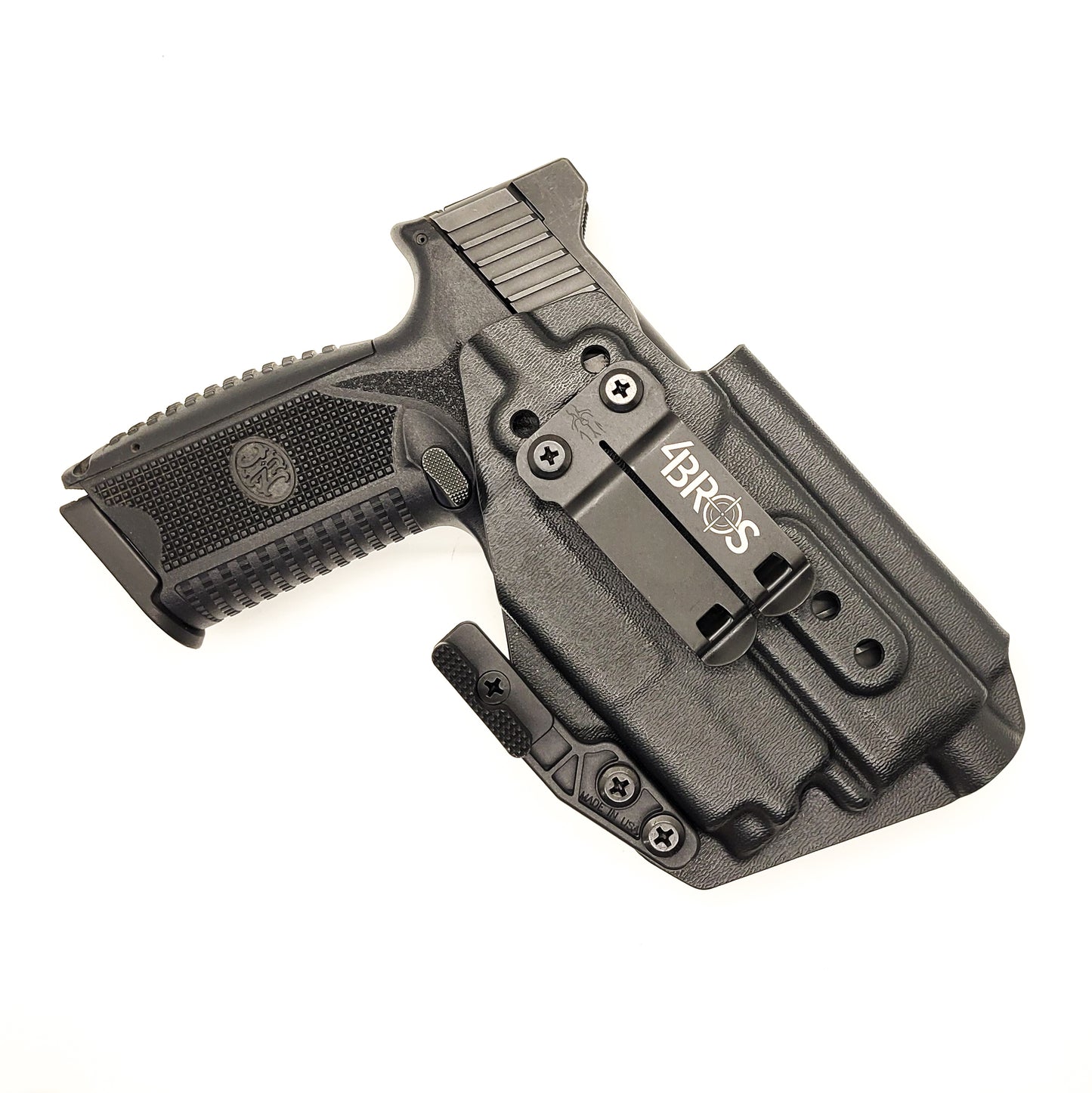 For the best IWB Kydex Inside Waistband Holster for the FN 509 compact, 509, or 509 Tactical & OLight PL-MINI 2 Valkyrie, shop Four Brothers 4BROS Holsters.