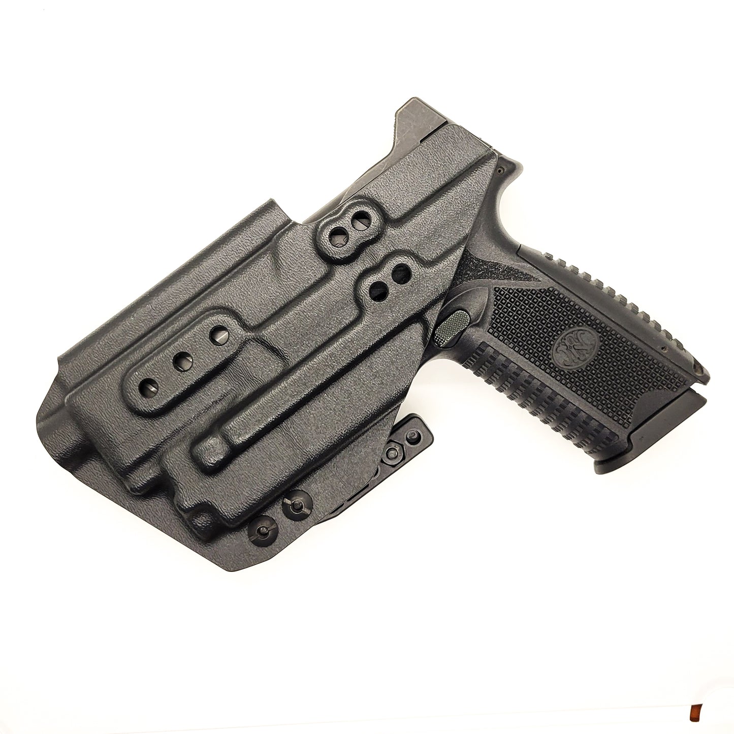 For the best IWB Kydex Inside Waistband Holster for the FN 509 compact, 509, or 509 Tactical & OLight PL-MINI 2 Valkyrie, shop Four Brothers 4BROS Holsters.