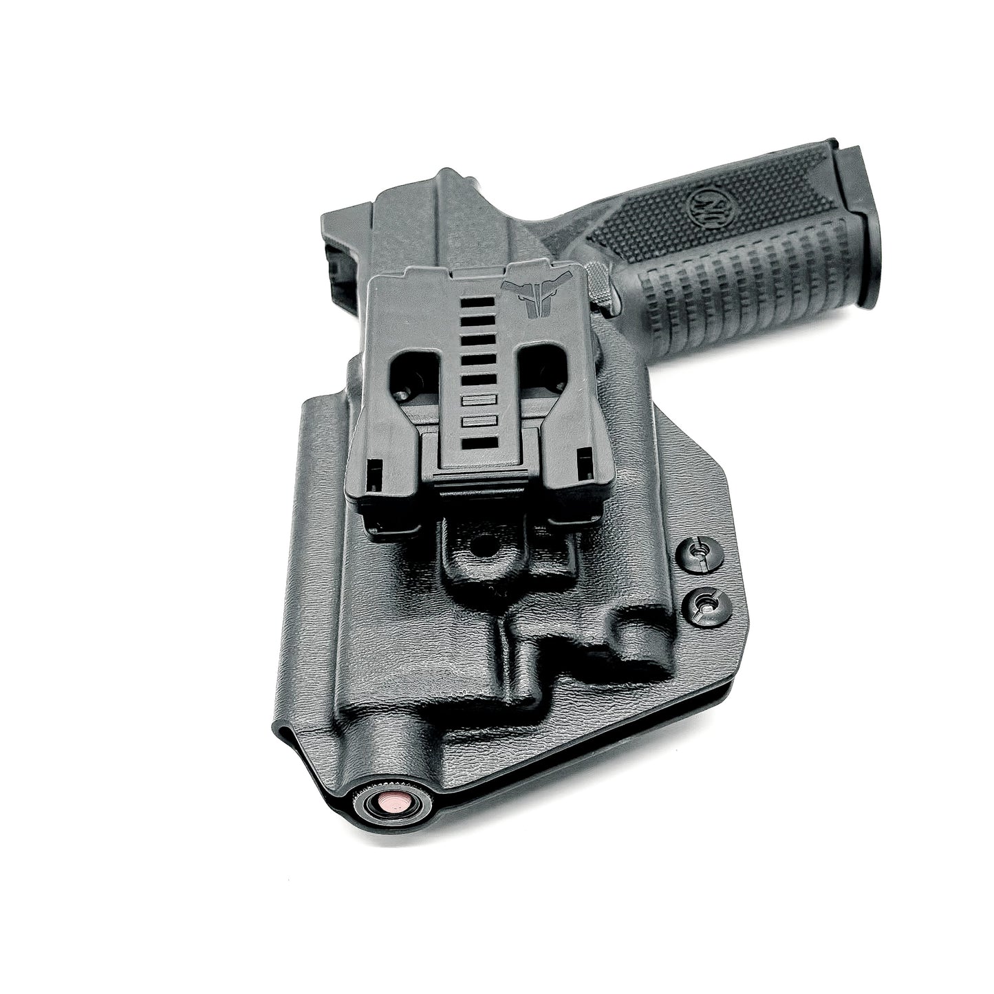 For the best Outside Waistband OWB Holster for the FN 509 compact, 509, and 509 Tactical with the OLight PL-MINI 2 Valkyrie, shop Four Brothers 4BROS Holsters.