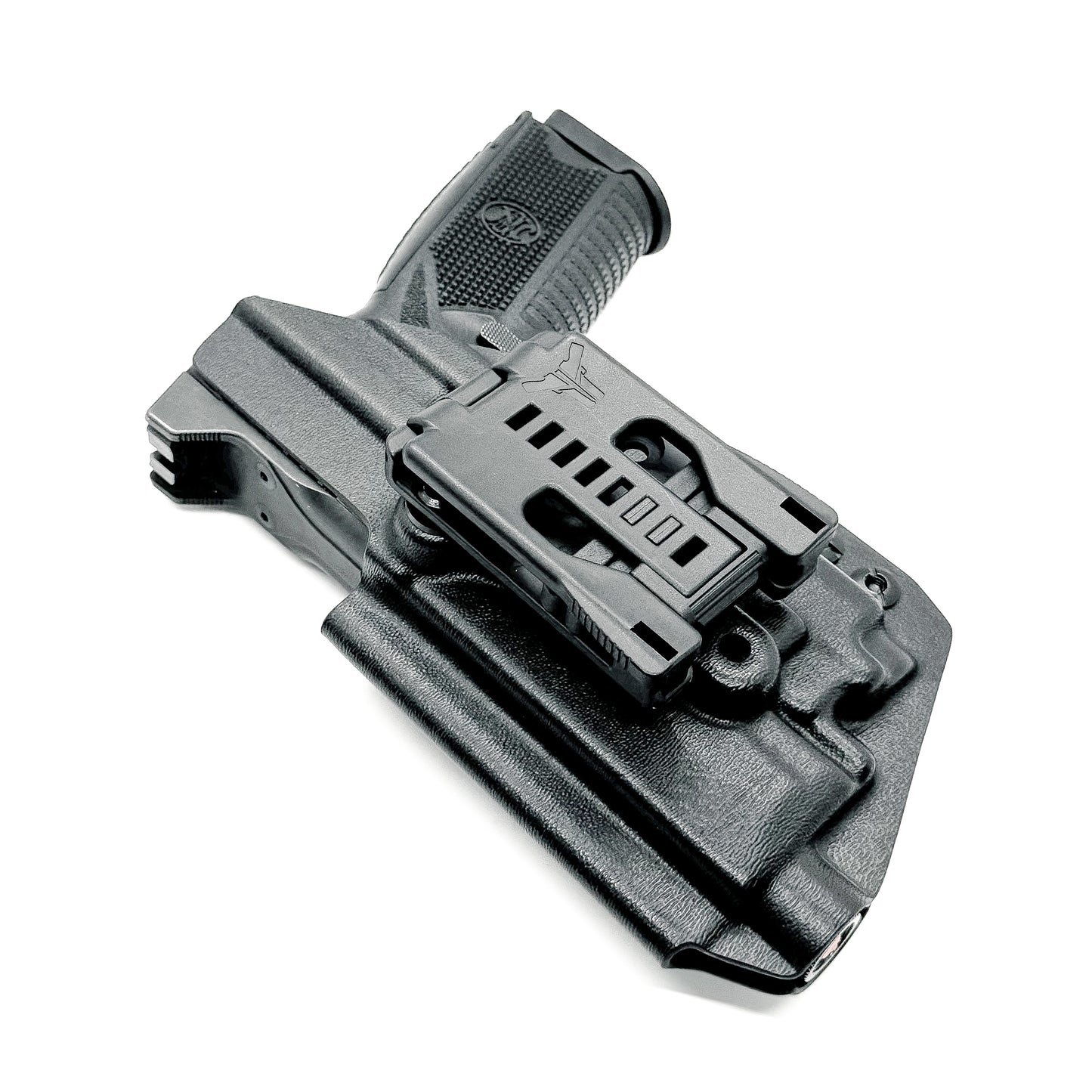 For the best Outside Waistband OWB Holster for the FN 509 compact, 509, and 509 Tactical with the OLight PL-MINI 2 Valkyrie, shop Four Brothers 4BROS Holsters.