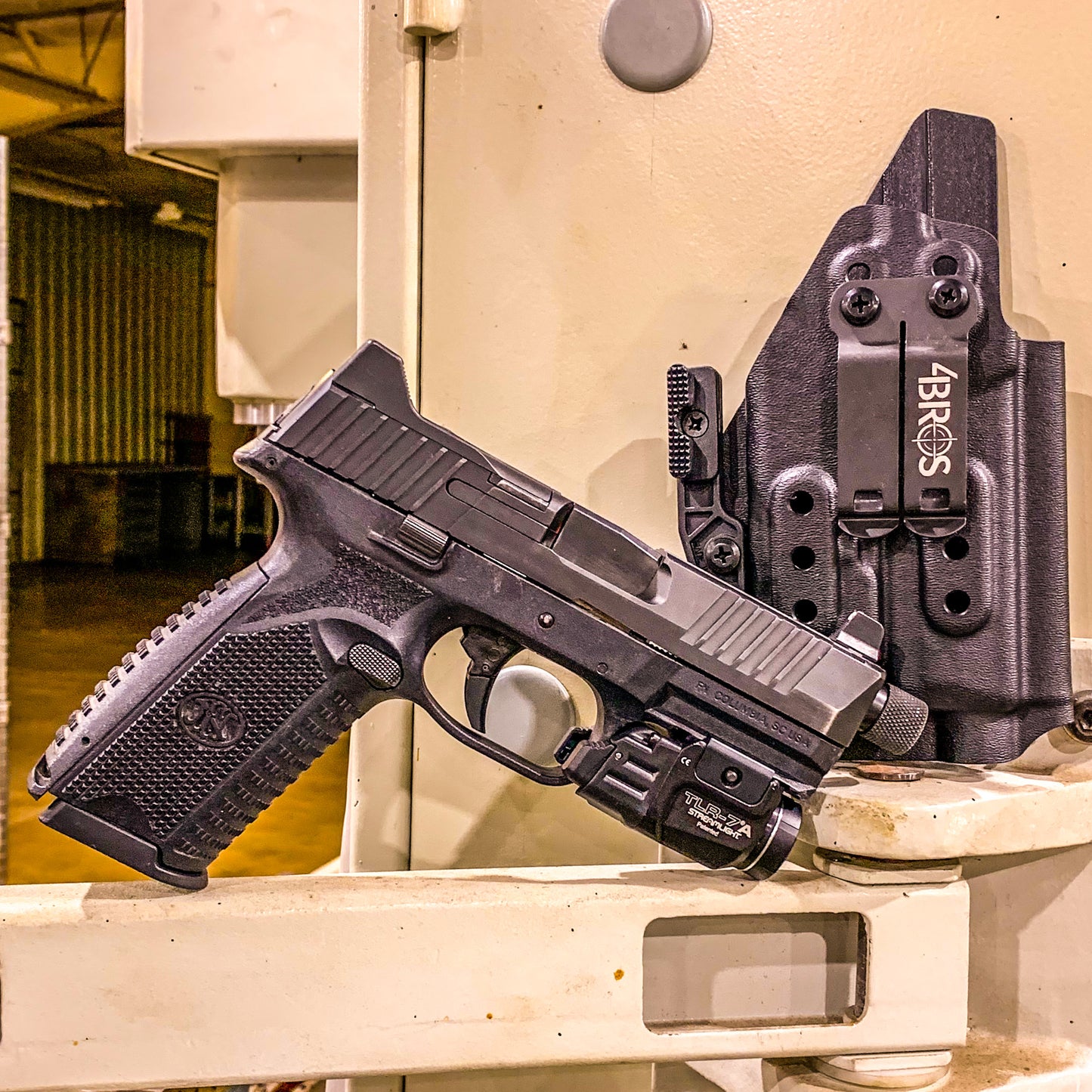 For the best IWB Kydex Inside Waistband Holster for the FN 509 compact, 509, and 509 Tactical & Streamlight TLR-7 X or TLR-7 A, shop Four Brothers holsters.