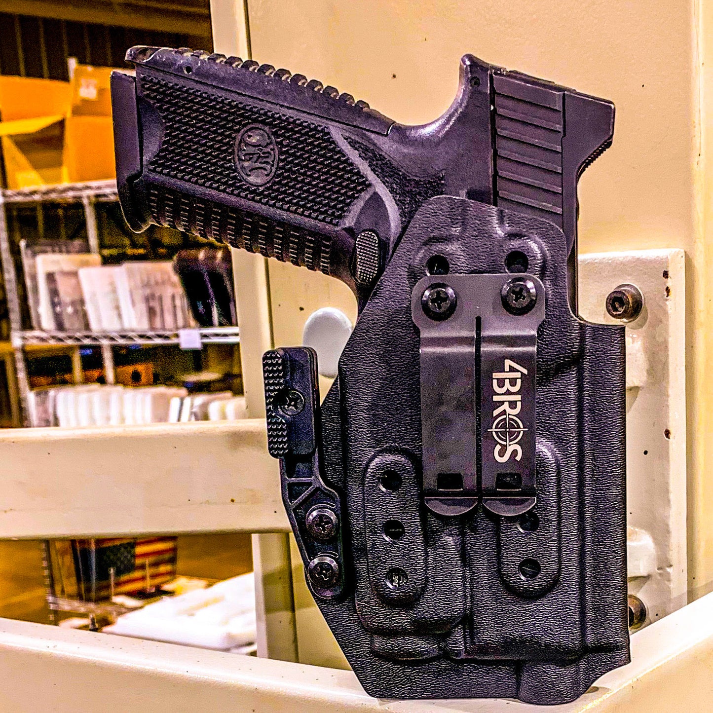 For the best IWB Kydex Inside Waistband Holster for the FN 509 compact, 509, and 509 Tactical & Streamlight TLR-7 X or TLR-7 A, shop Four Brothers holsters.