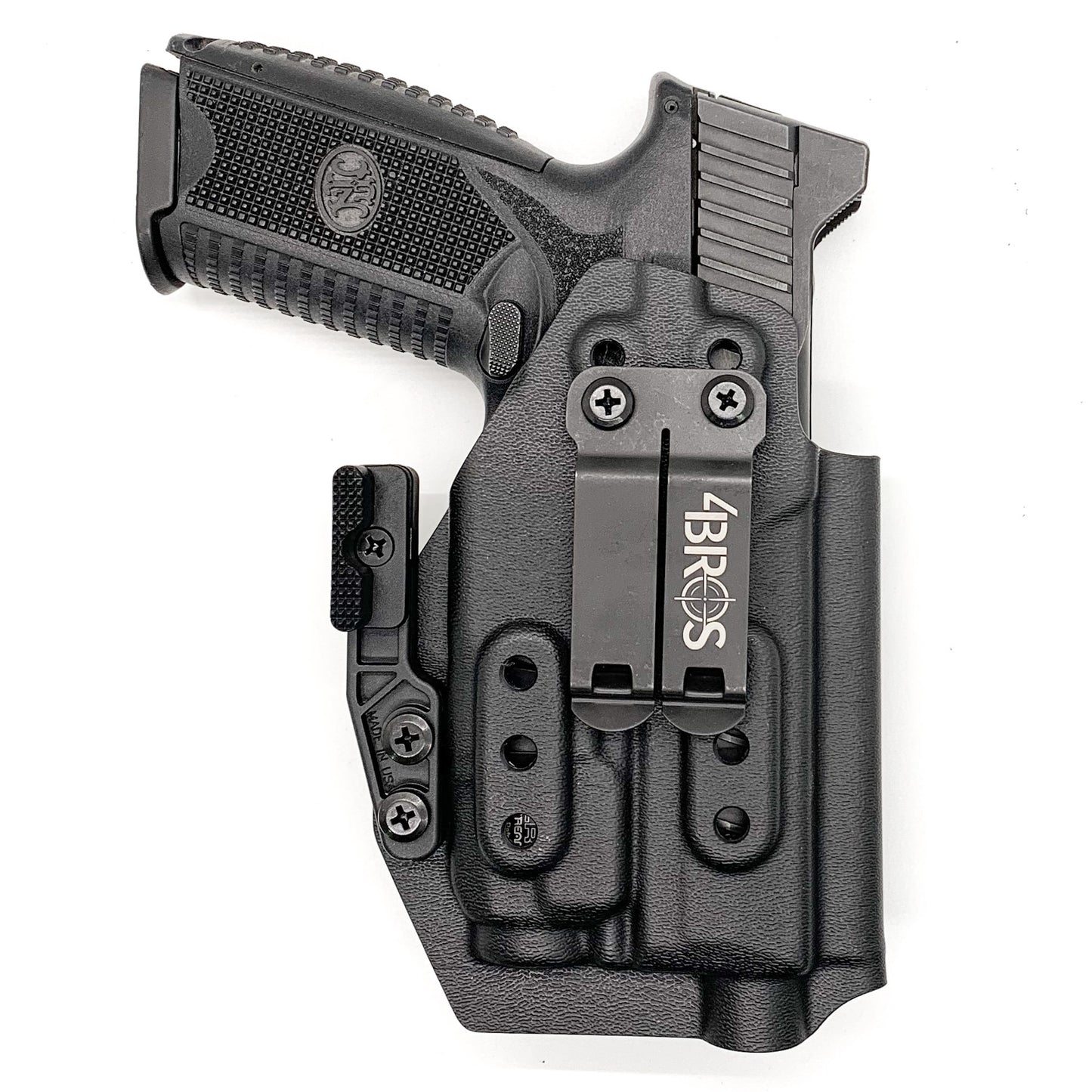 For the best IWB Kydex Inside Waistband Holster for the FN 509 compact, 509, and 509 Tactical & Streamlight TLR-7 X or TLR-7 A, shop Four Brothers holsters.